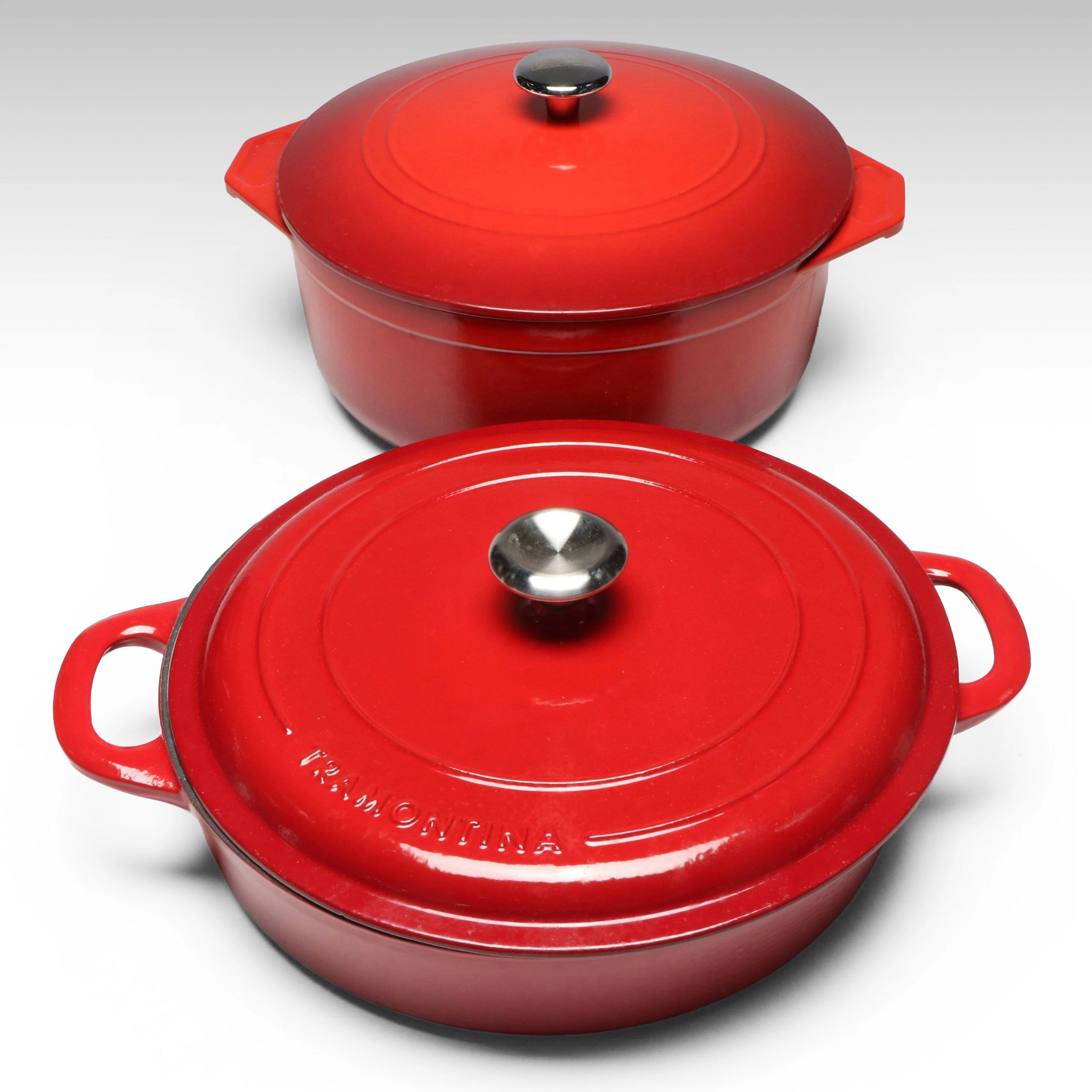 Tramontina Enameled Cast Iron Braiser with Other Dutch Oven
