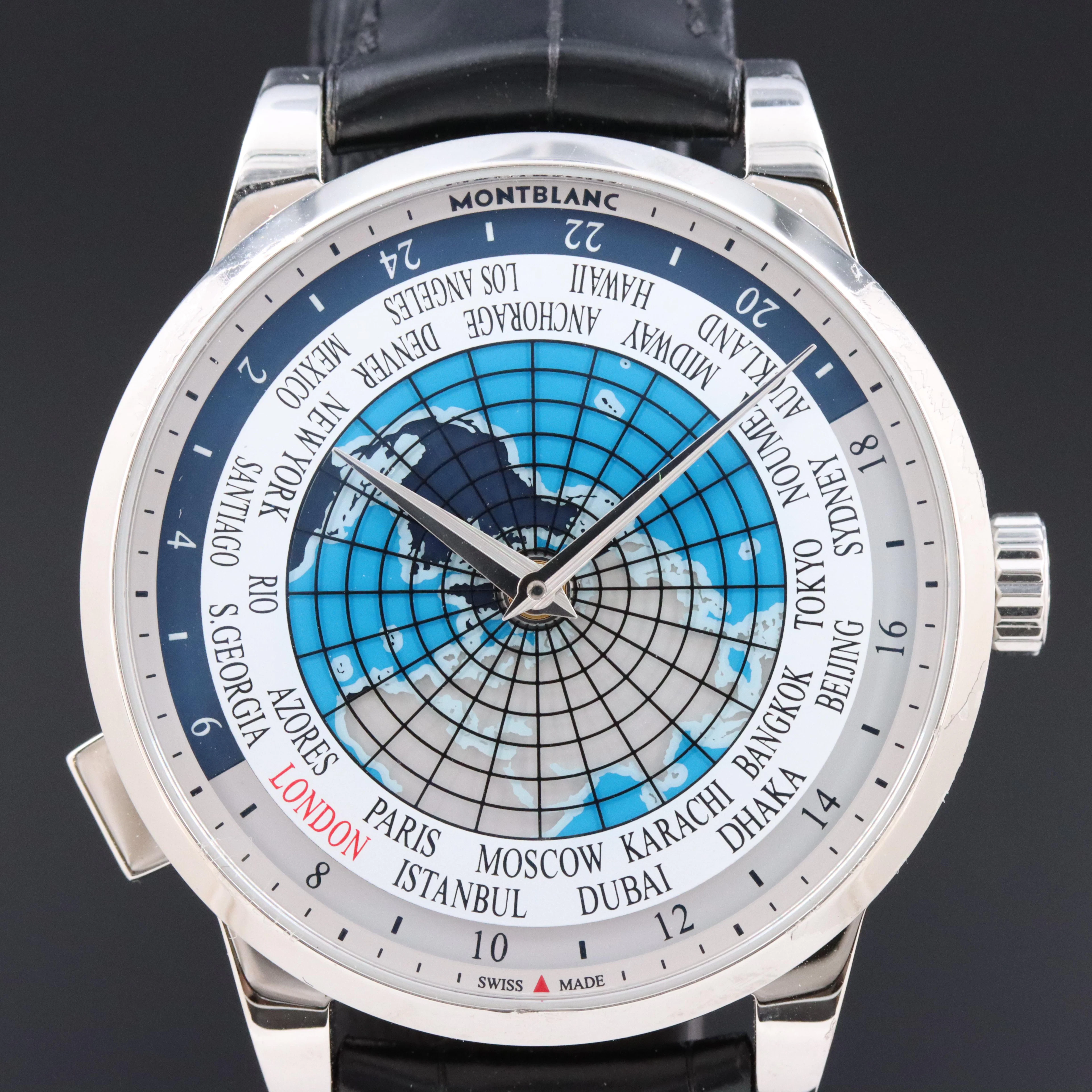 Montblanc Heritage Spirit Orbis Terrarum 7339 41mm Steel Automatic Watch