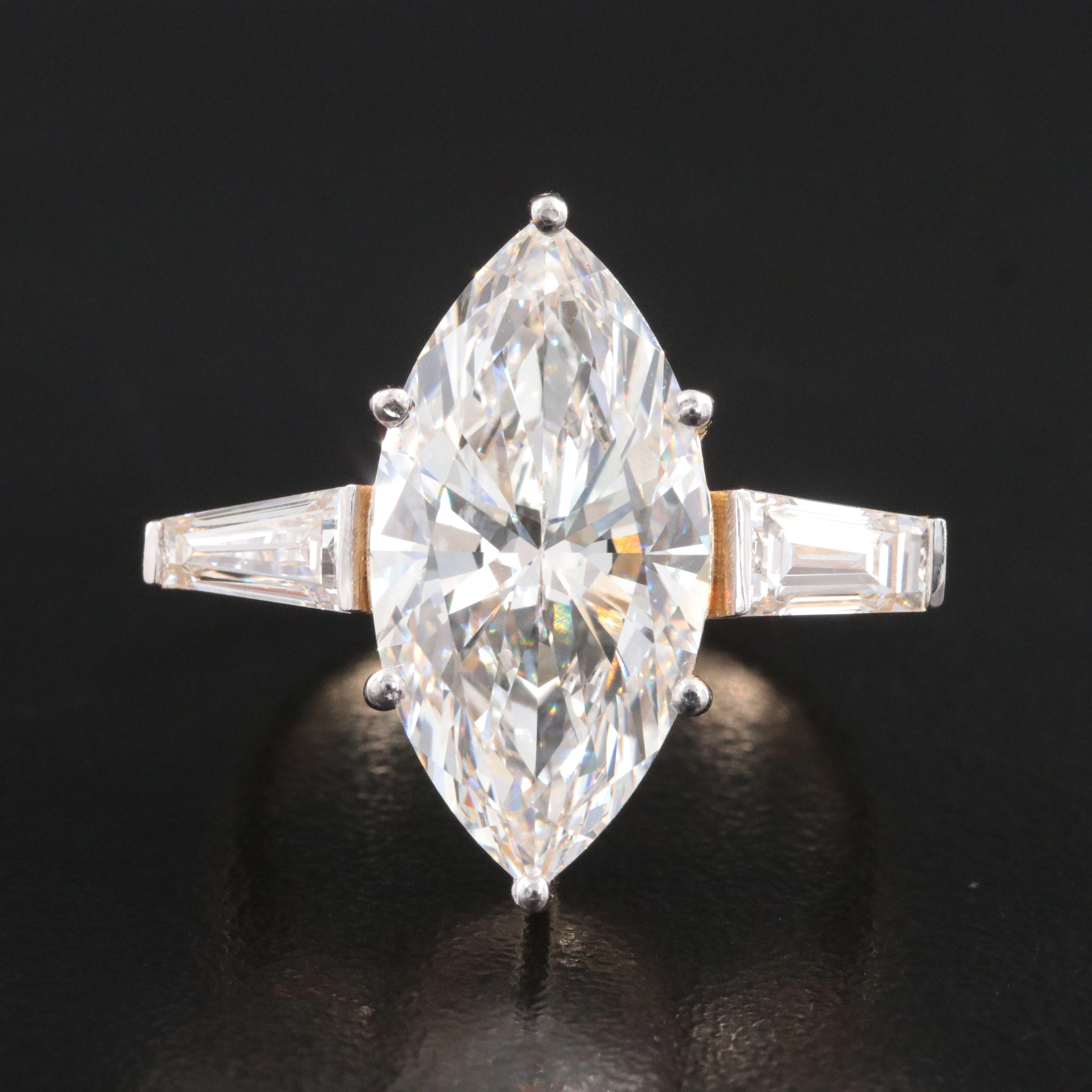 14K 6.87 CTW Lab Grown Diamond Ring with IGI Report