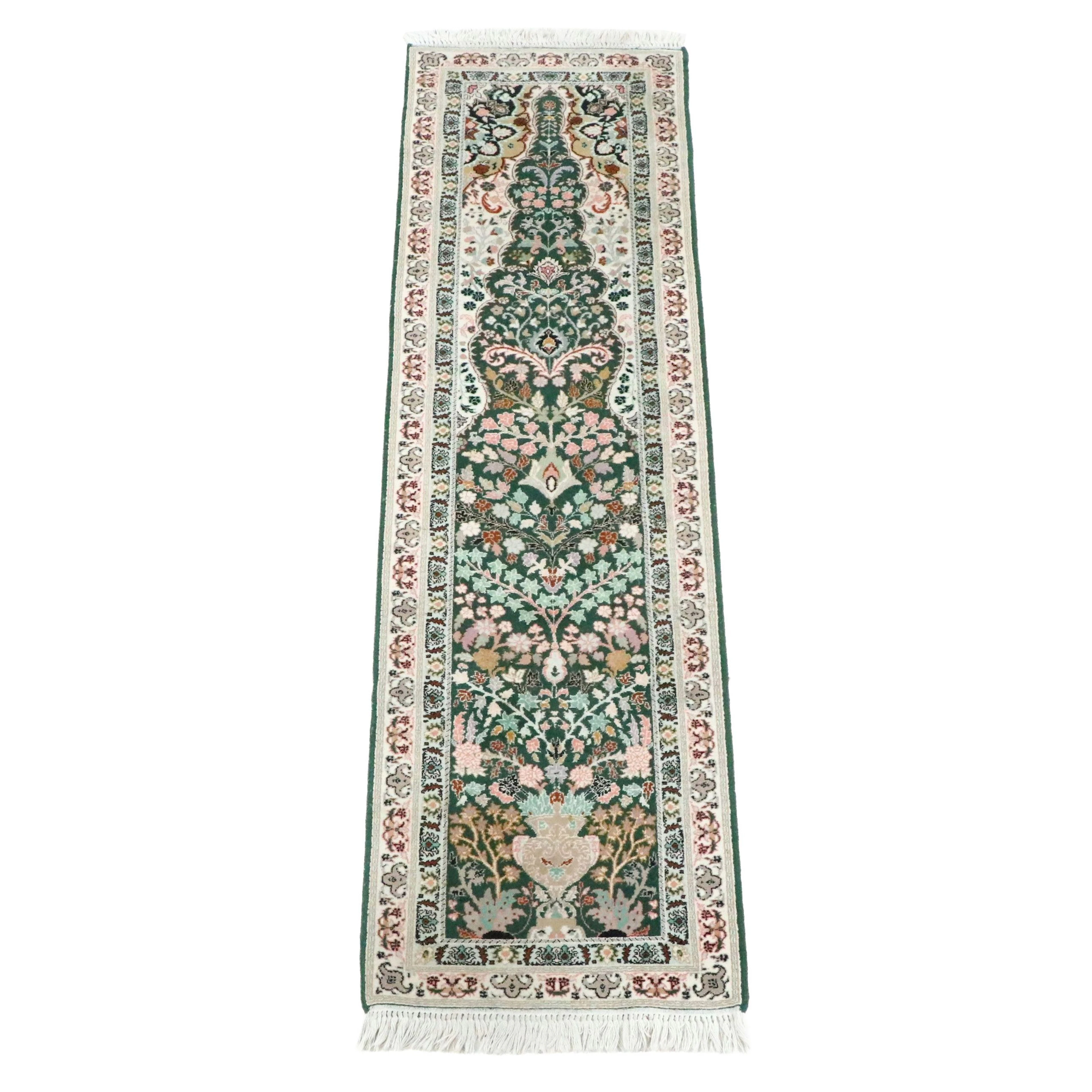 2'9 x 10'1 Hand-Knotted Sino-Persian Tabriz Carpet Runner