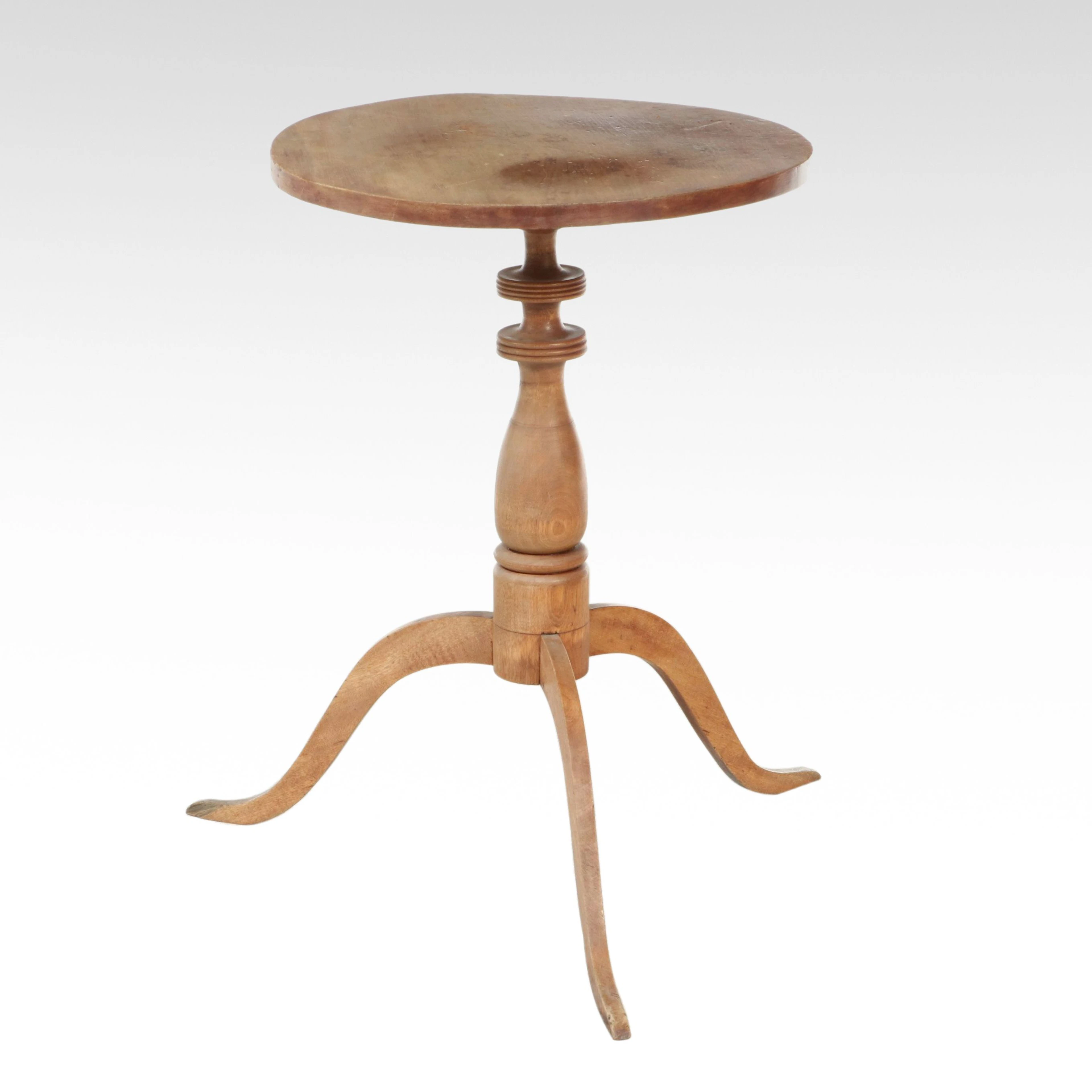 Federal Style Cherry Candlestand, 20th Century