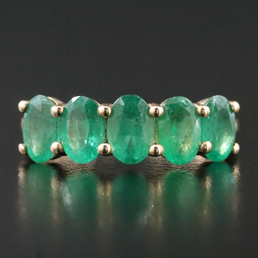 14K 2.44 CTW Emerald Ring with IGI Jewelry Report
