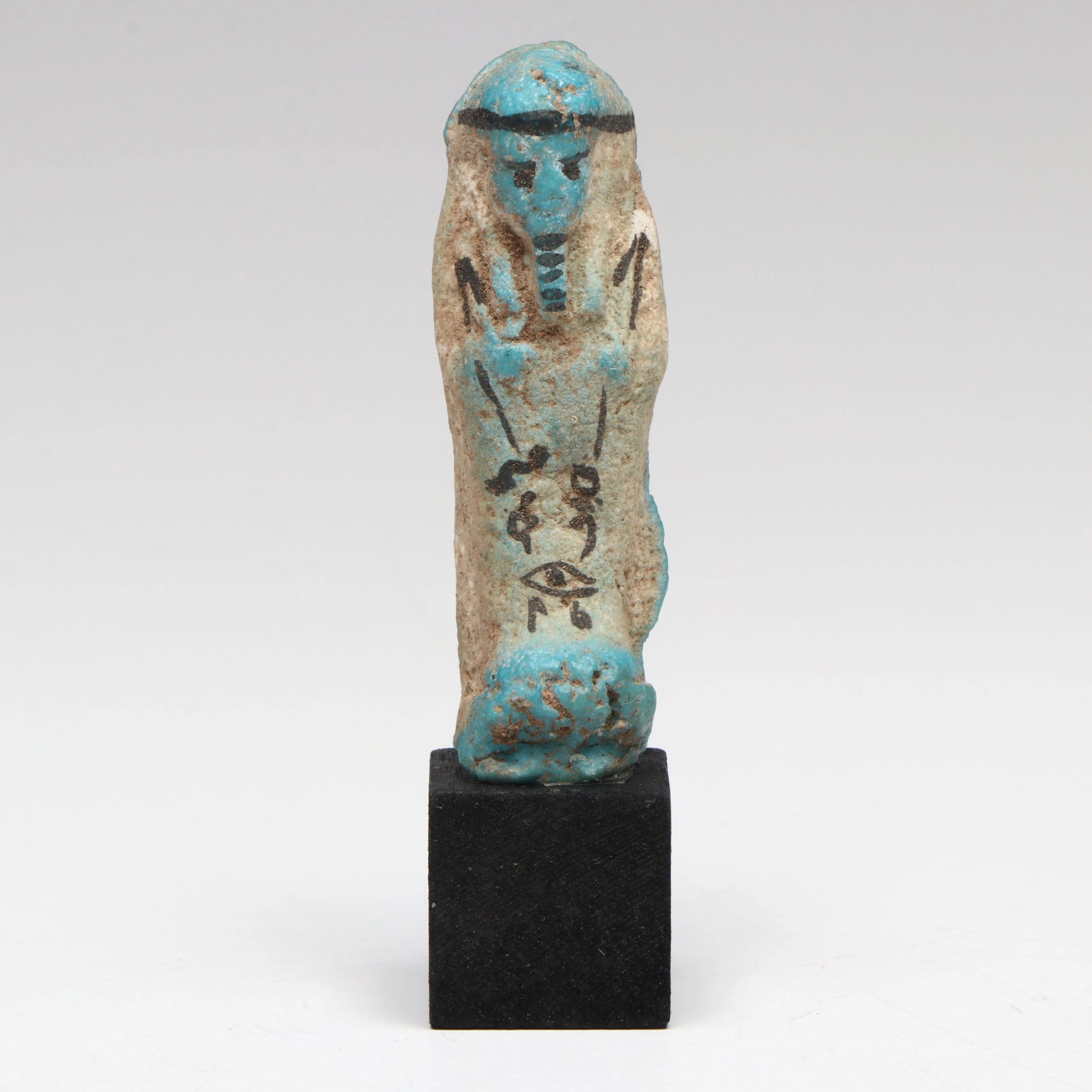 Egyptian Faïence Inscribed Servant Figure Ushabti
