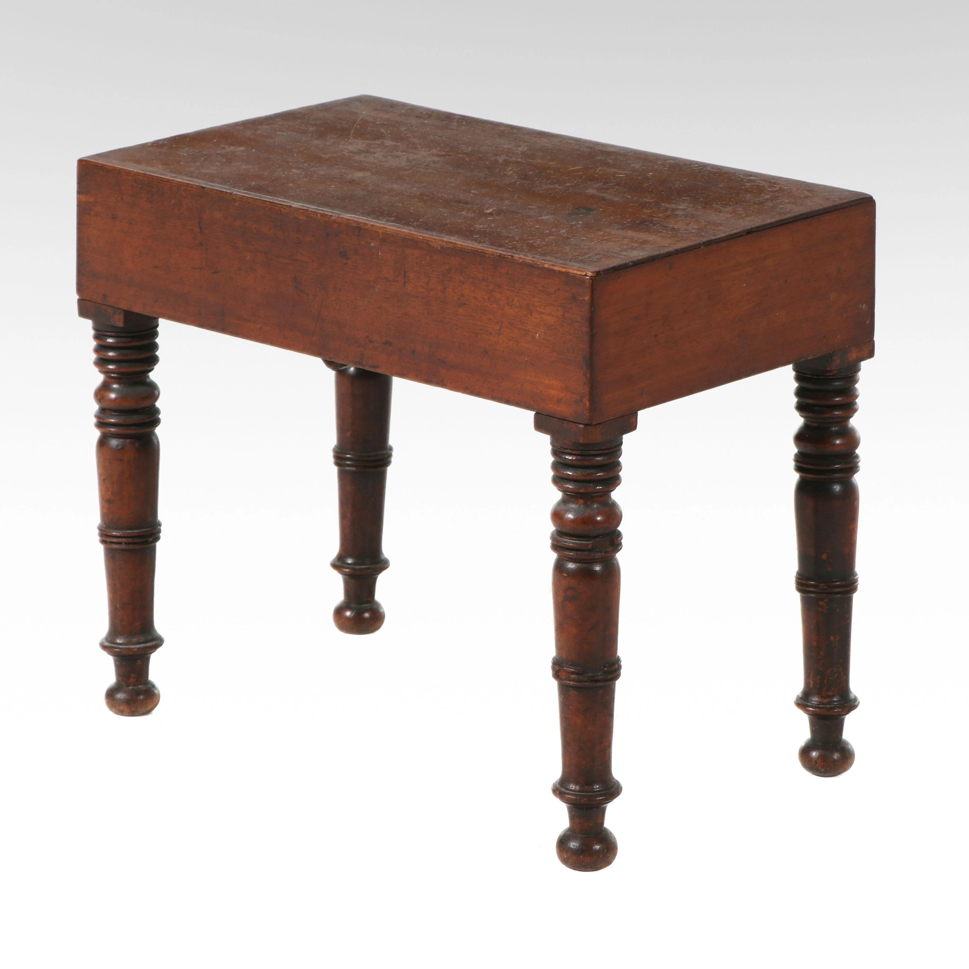 Victorian Mahogany Bidet Stool, Mid to Late 19th Century