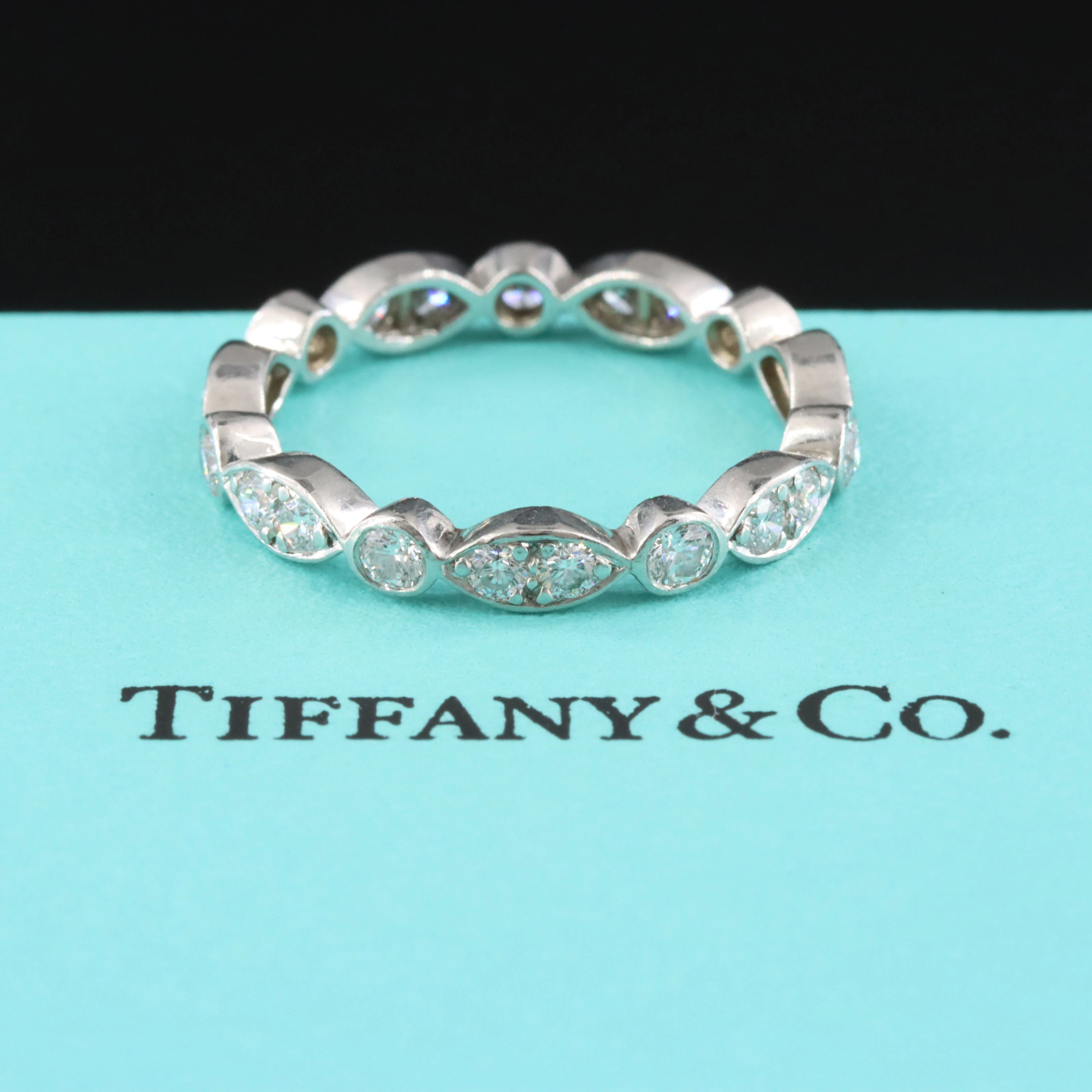 Tiffany & Co. Jazz Platinum 0.63 CTW Diamond Eternity Ring