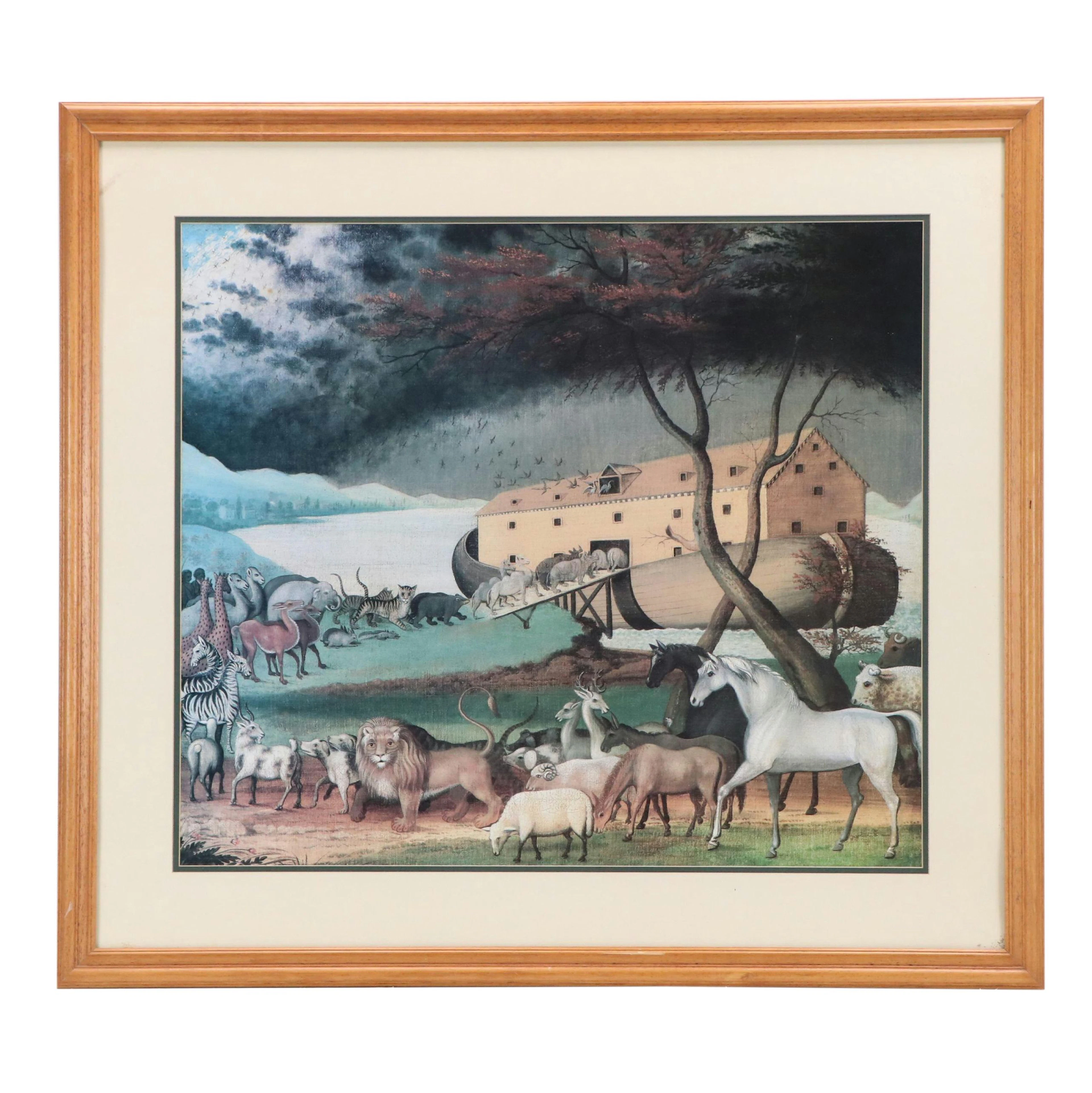 Offset Lithograph "Noah's Arc" After Edward Hicks