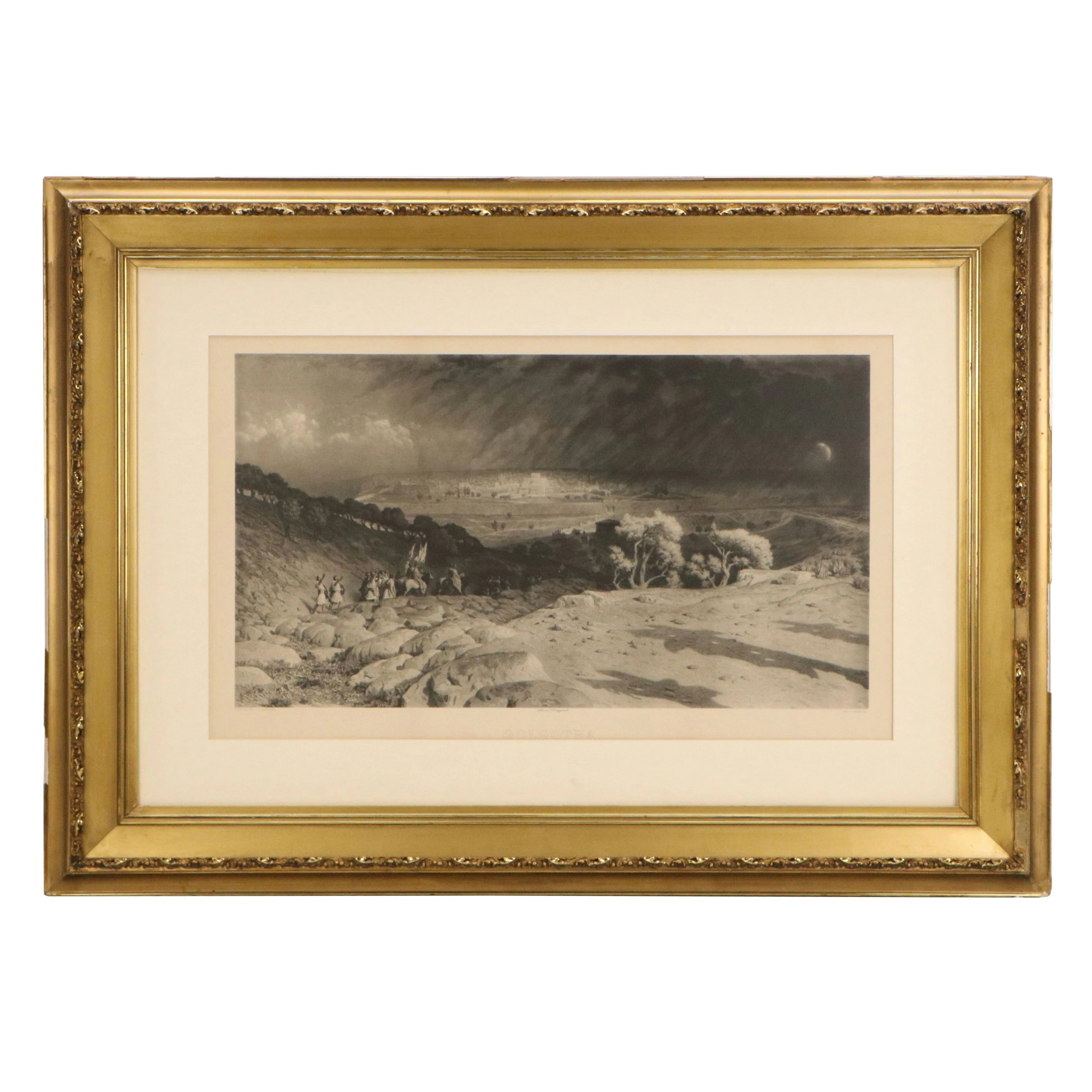 Collotype After Jean-Léon Gérôme "Golgotha," Late 19th to Early 20th C.