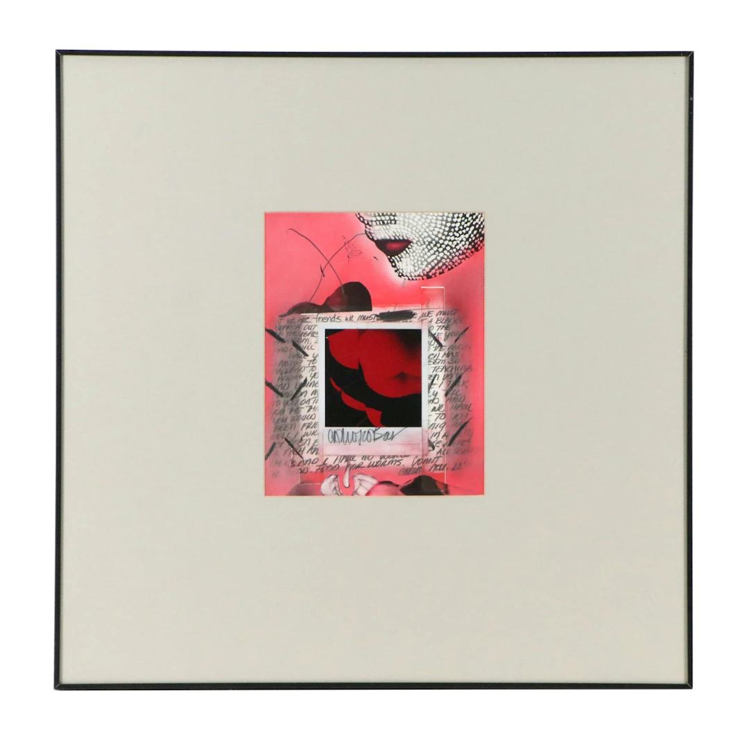 Carlos Cobos Abstract Mixed Media Paintings, 21st Century