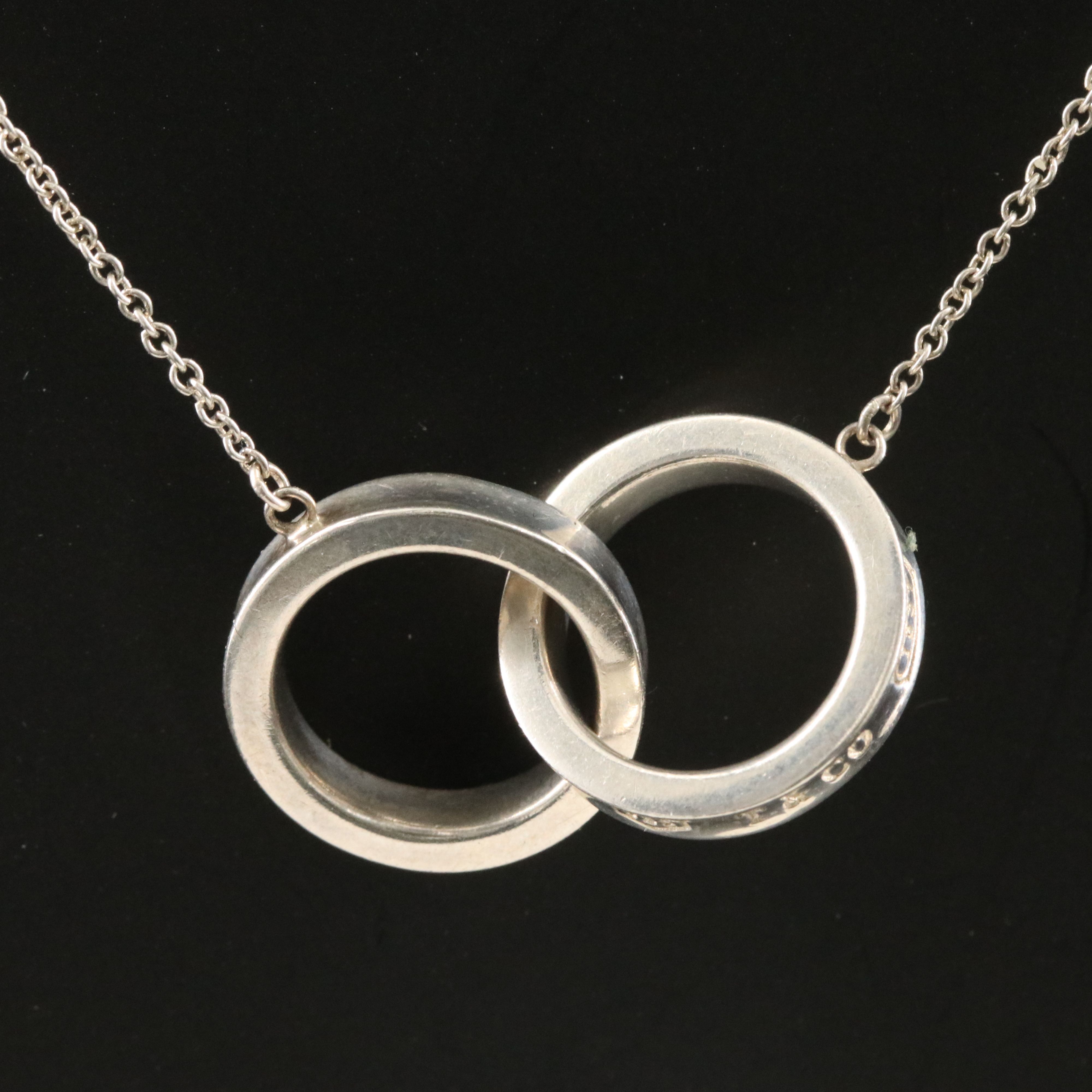 Tiffany & Co. 1837 Sterling Interlocking Circles Necklace