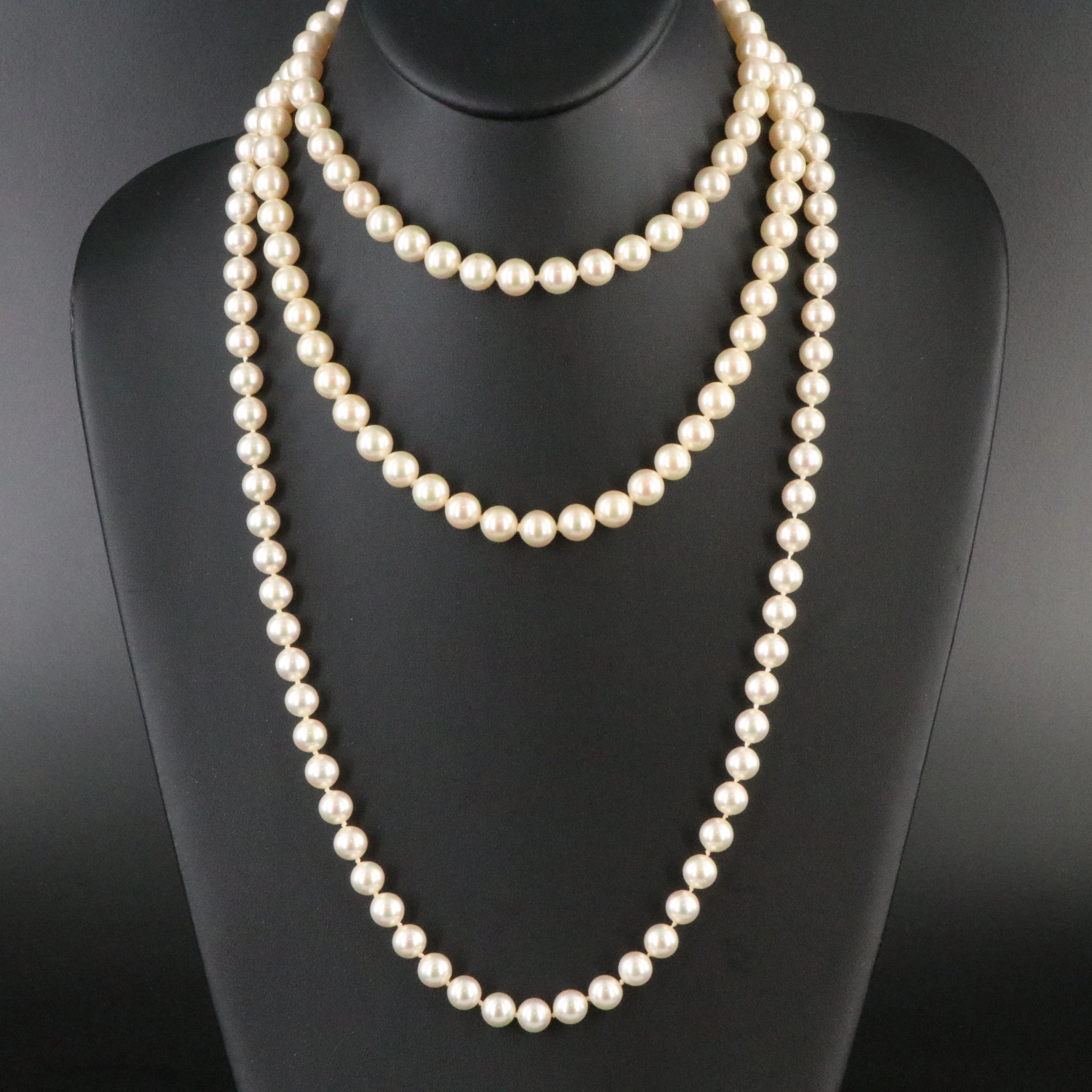 Majorica Faux Pearl Featured in Necklace Collection with Rhinestones