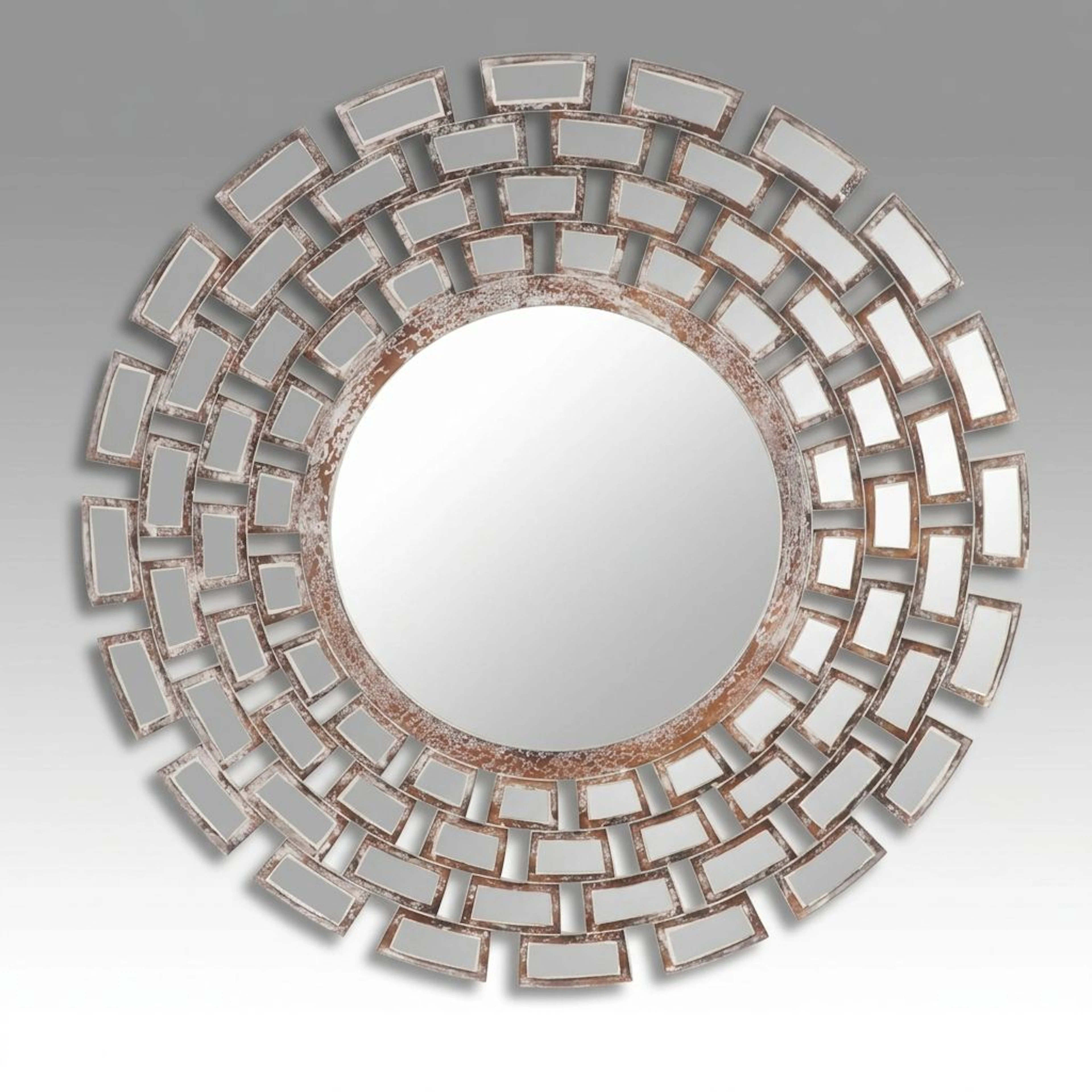 Contemporary Sunburst Wall Mirror