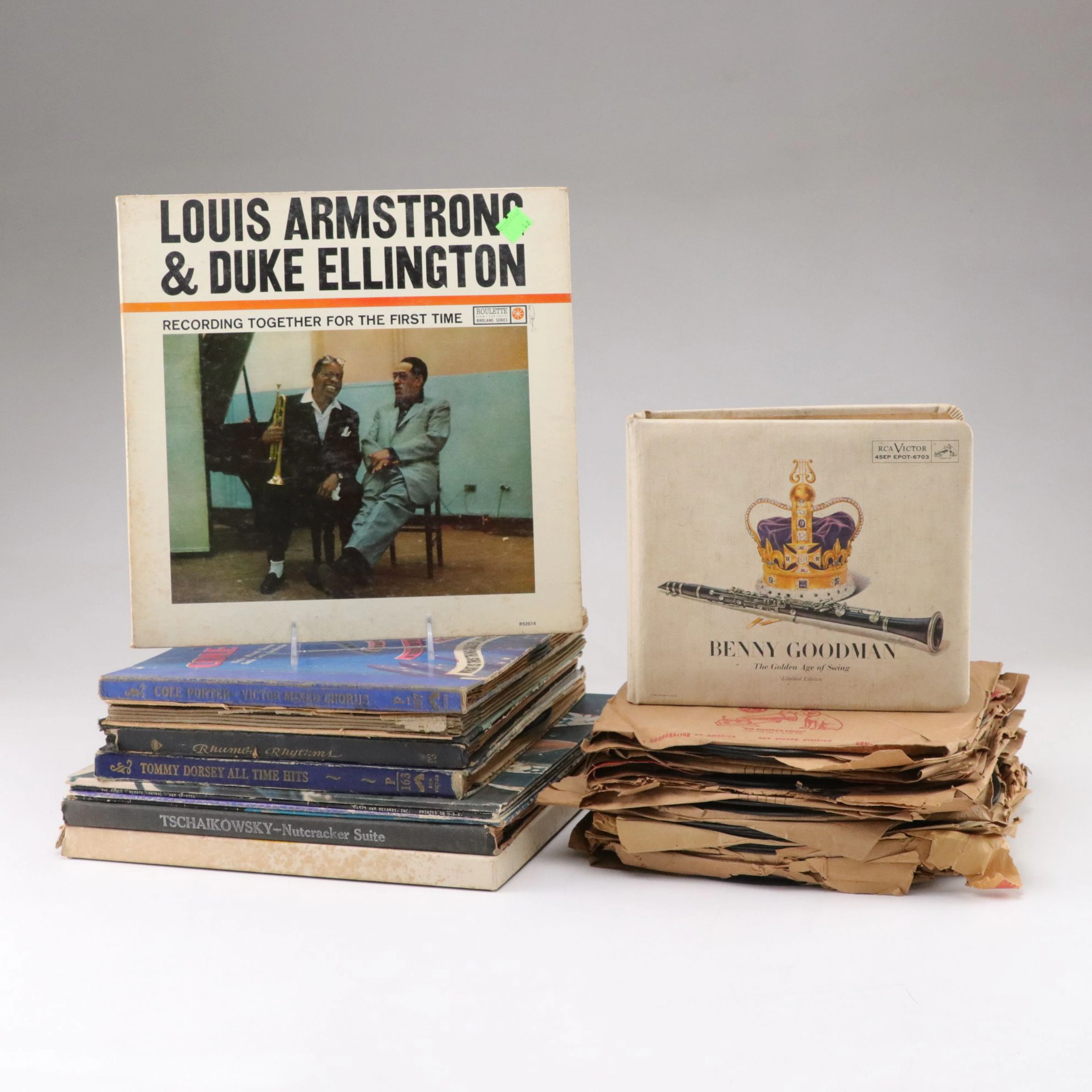 Louis Armstrong & Duke Ellington with John Denver and More Vinyl Records
