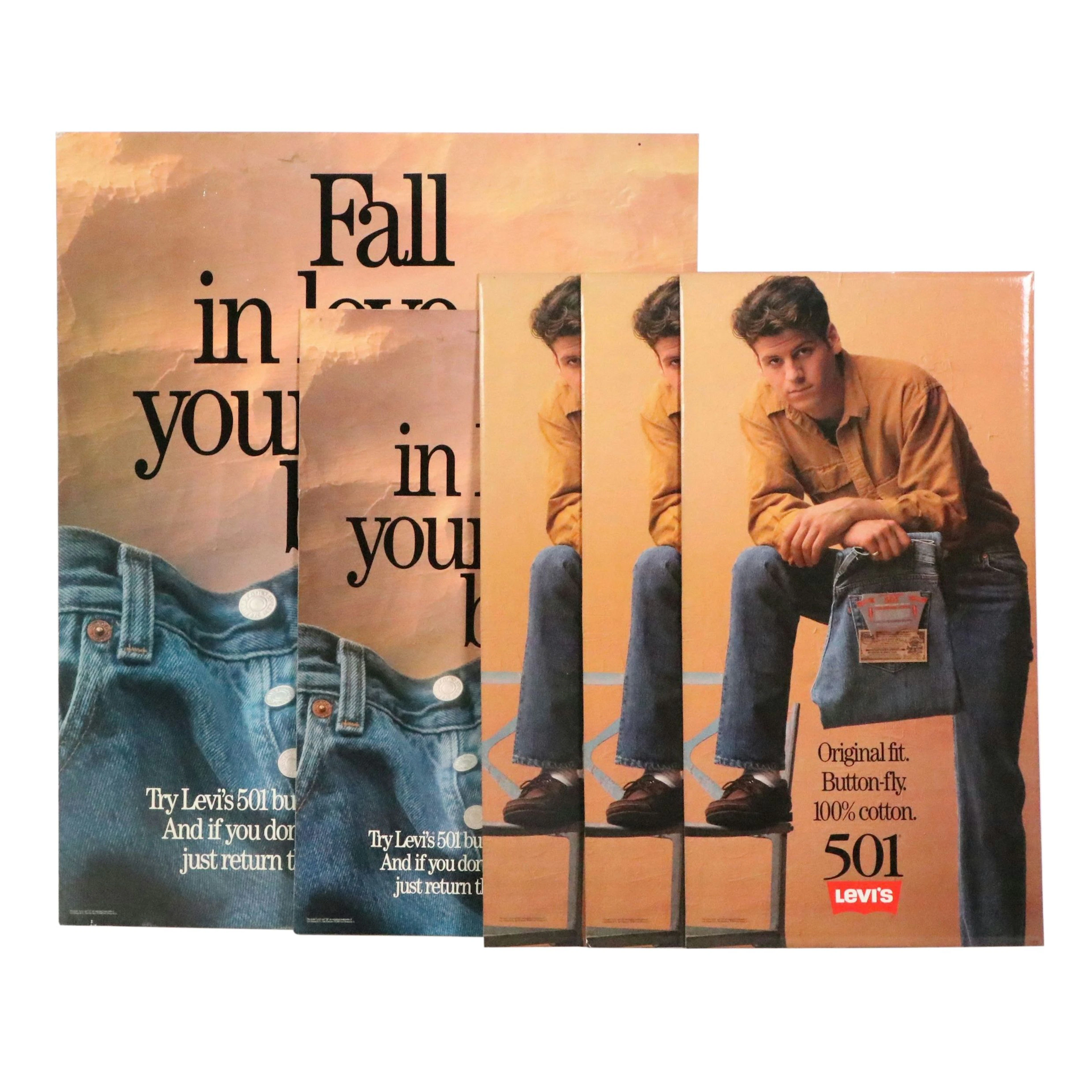 Levi's Jeans Offset Lithograph Advertisements, 1990