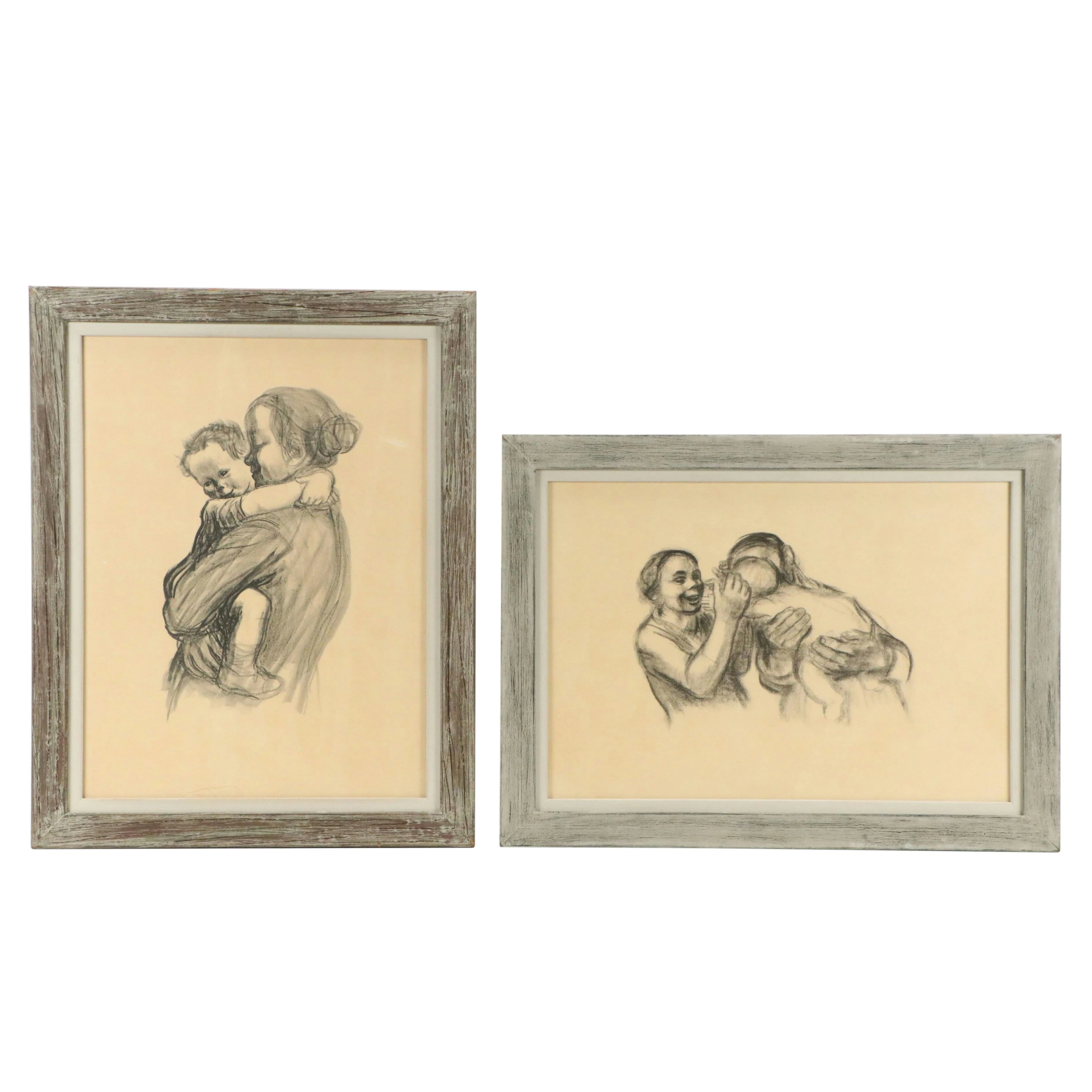 Lithographs After Käthe Kollwitz "Mutter mit Kind" and "Eltern mit Kind"