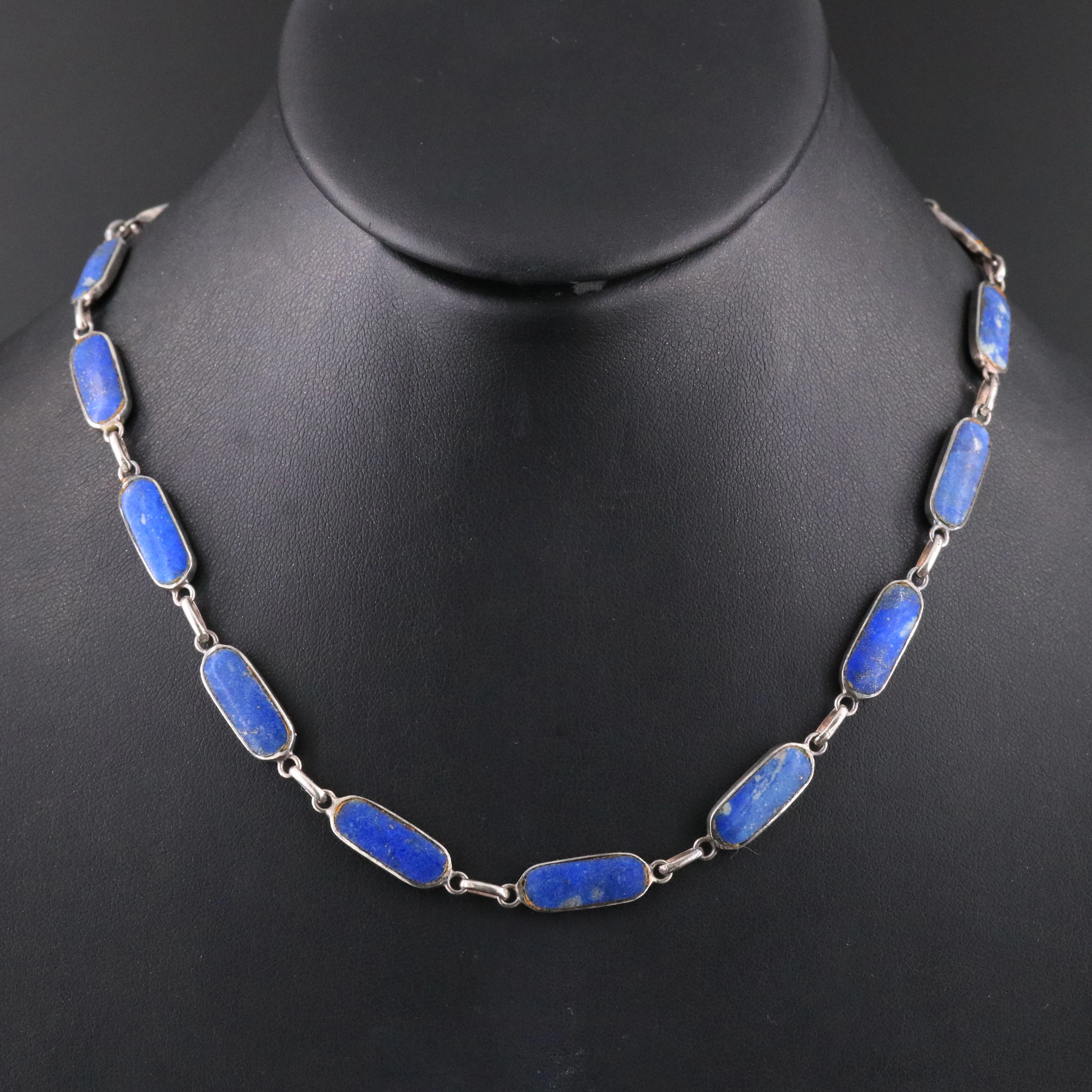 950 Silver Lapis Lazuli Necklace