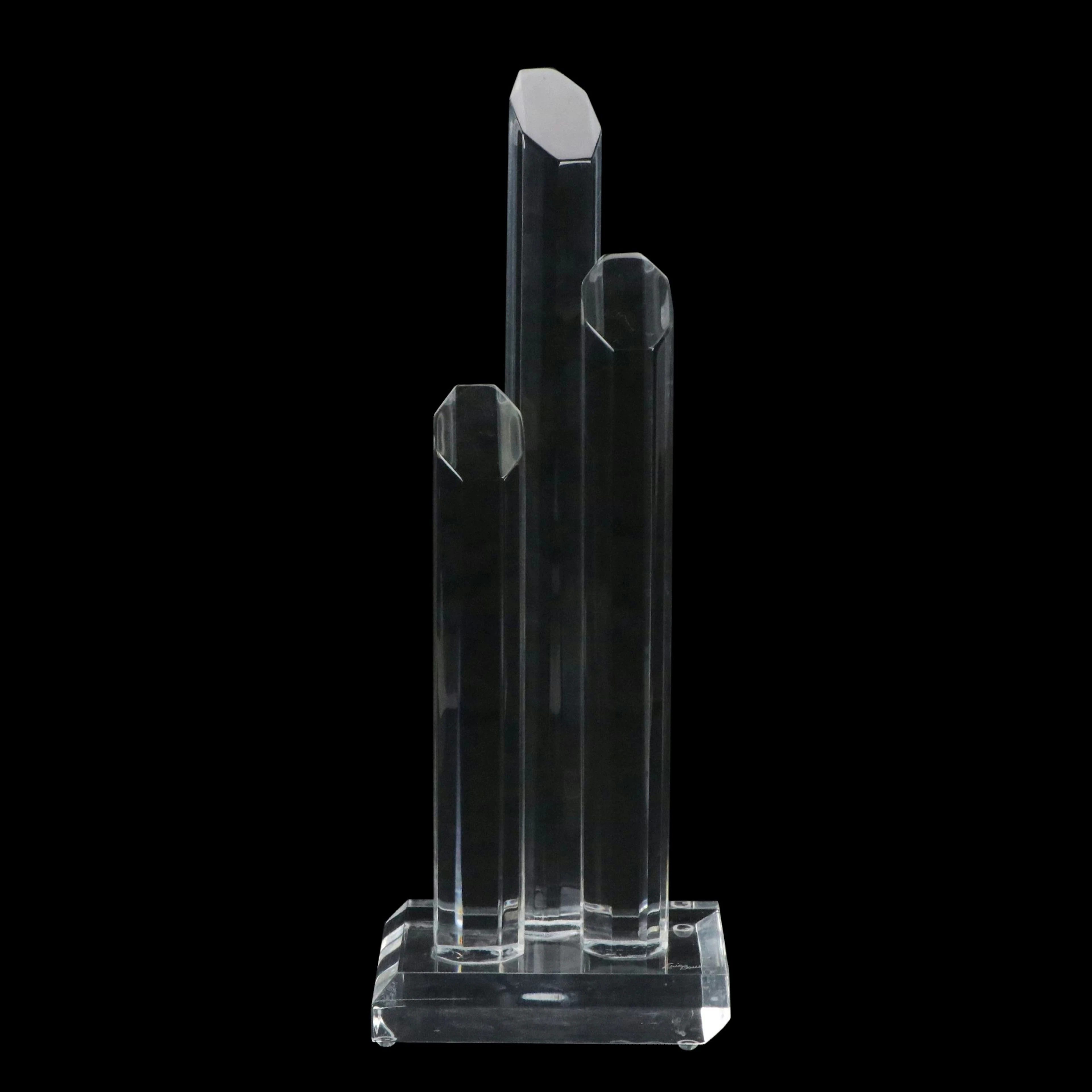 Eric Bauer Lucite Modernist Sculpture