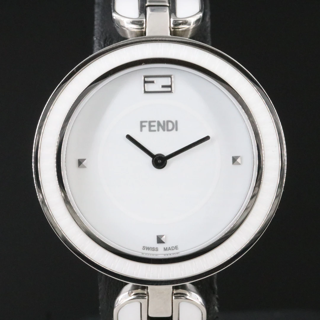 Fendi "My Way" Stainless Steel and Enamel Quartz Dress Watch