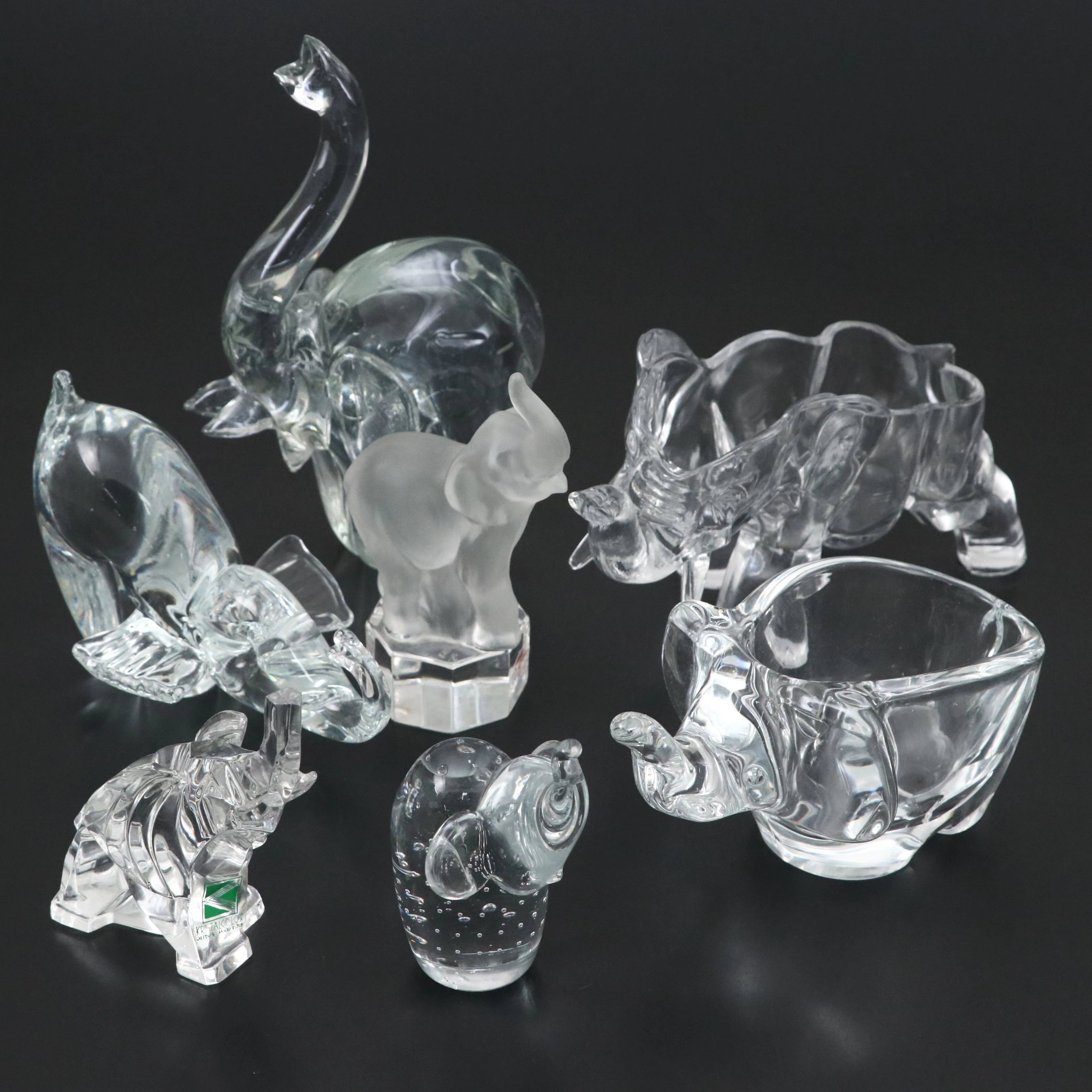 Nachtmann "Crystal Creatures" German Figurine with More Crystal and Glass Décor