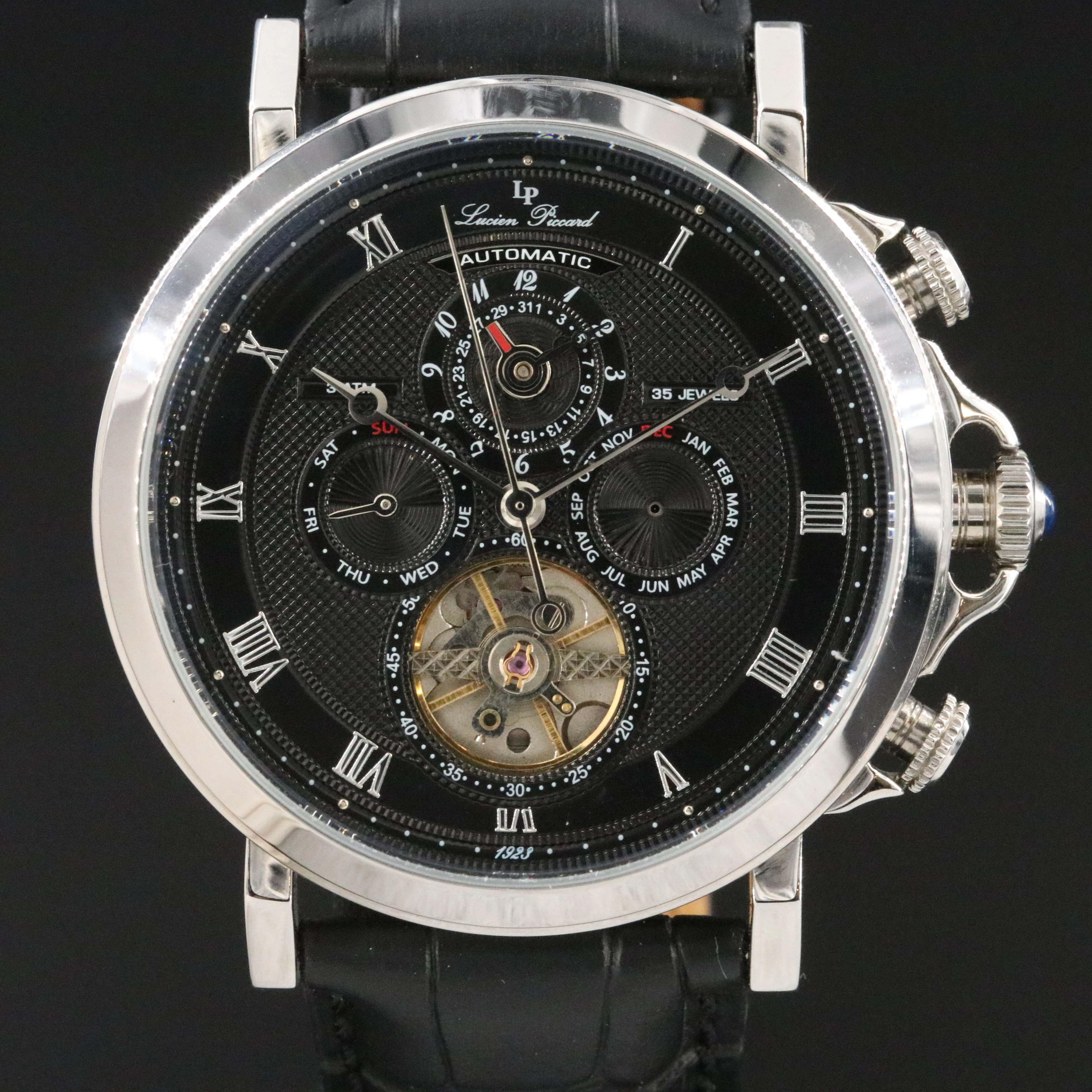 Lucien Piccard Acropolis Open Heart Automatic Watch