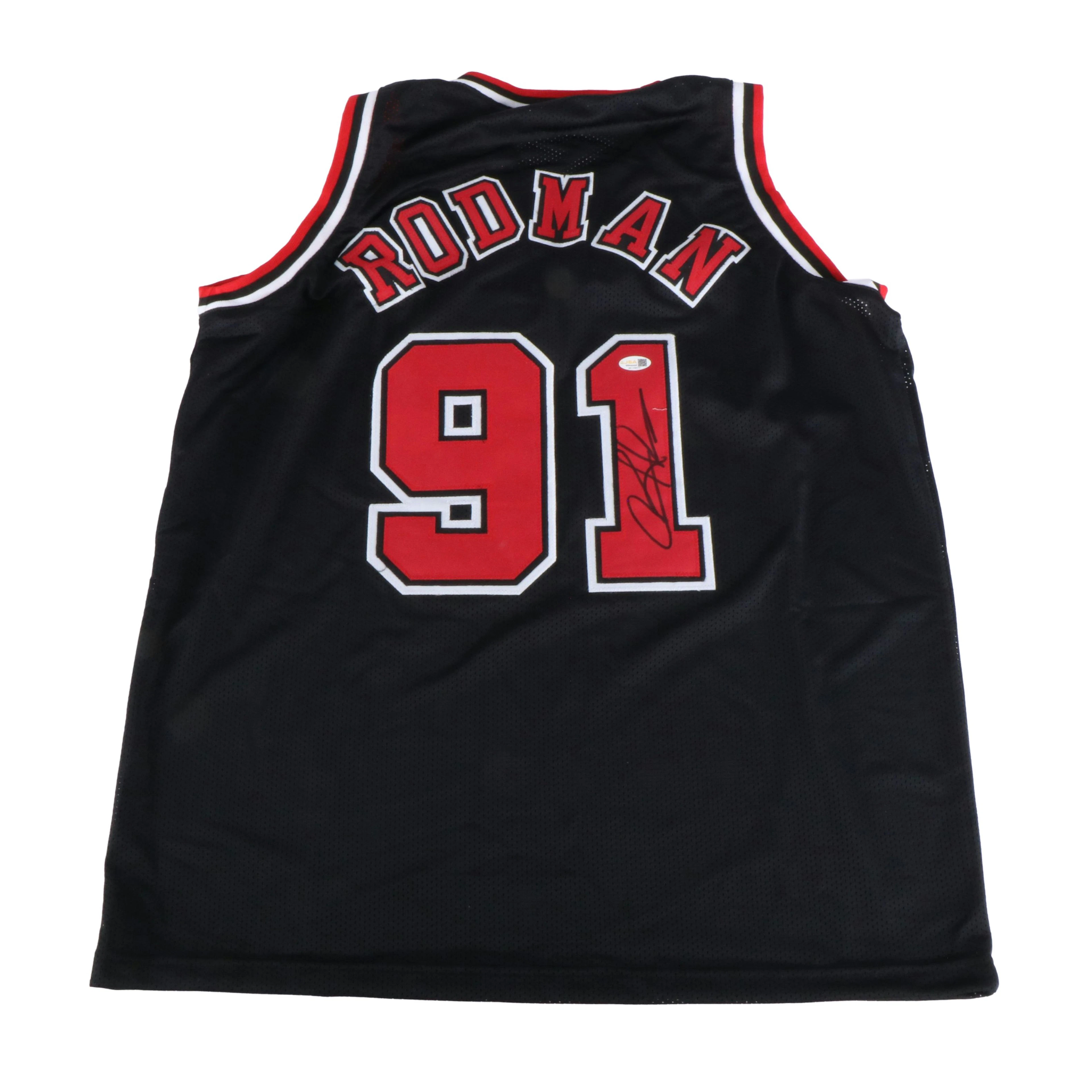 Dennis Rodman Signed Chicago Bulls Basketball Jersey, JSA
