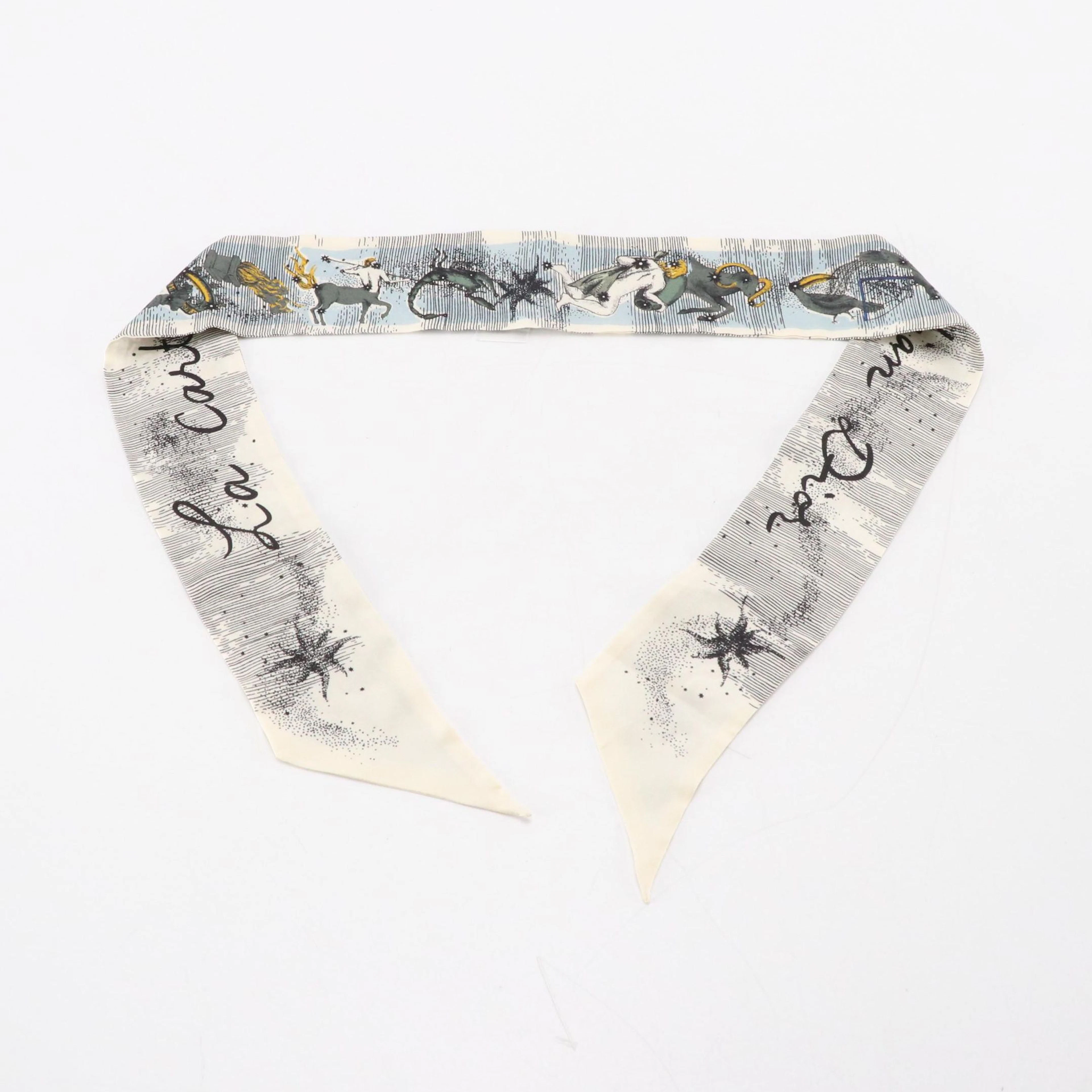 Dior "La Carte Du Ciel" Mitzah Scarf in Silk Twill