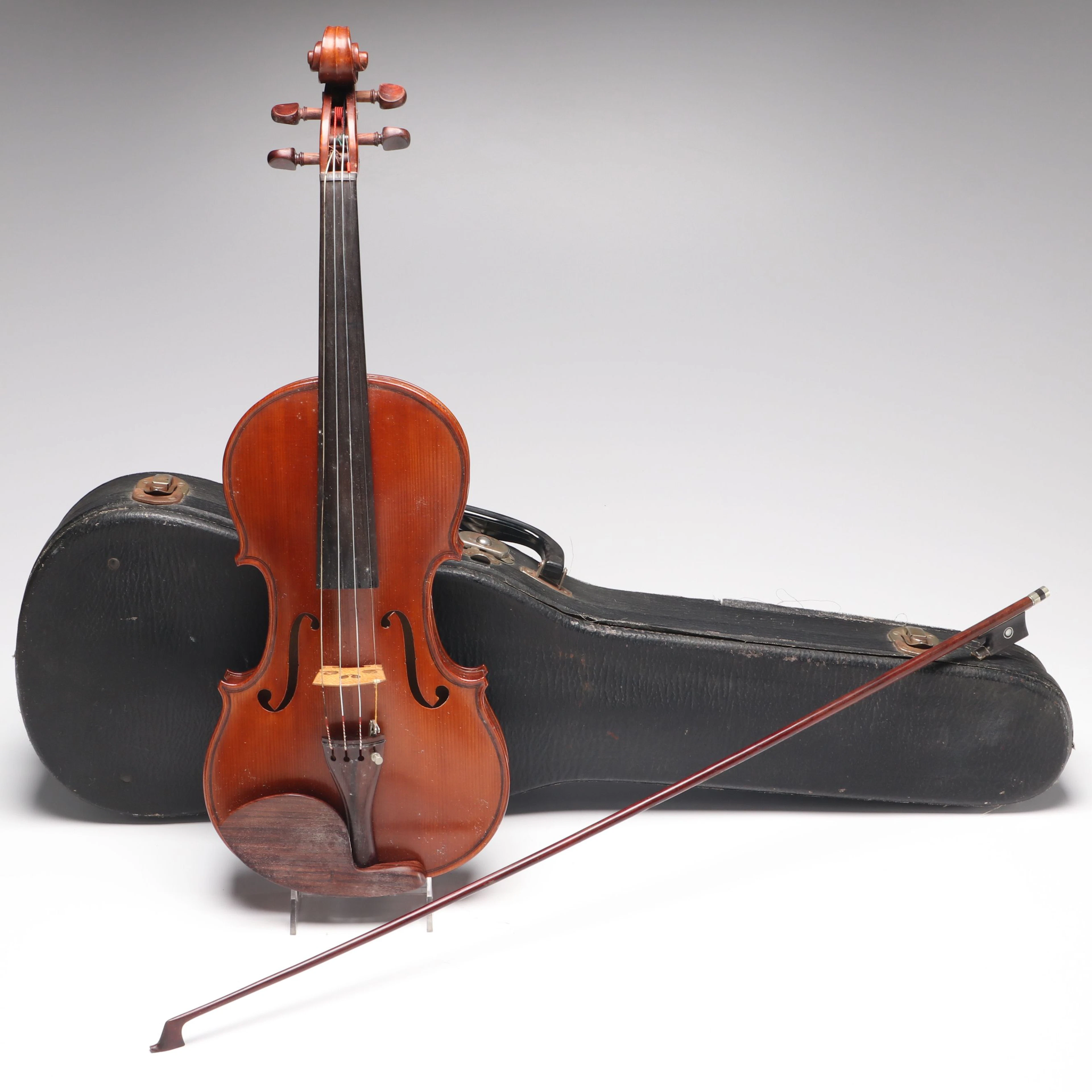 German Style 4/4 Violin with Bow and Hard Case