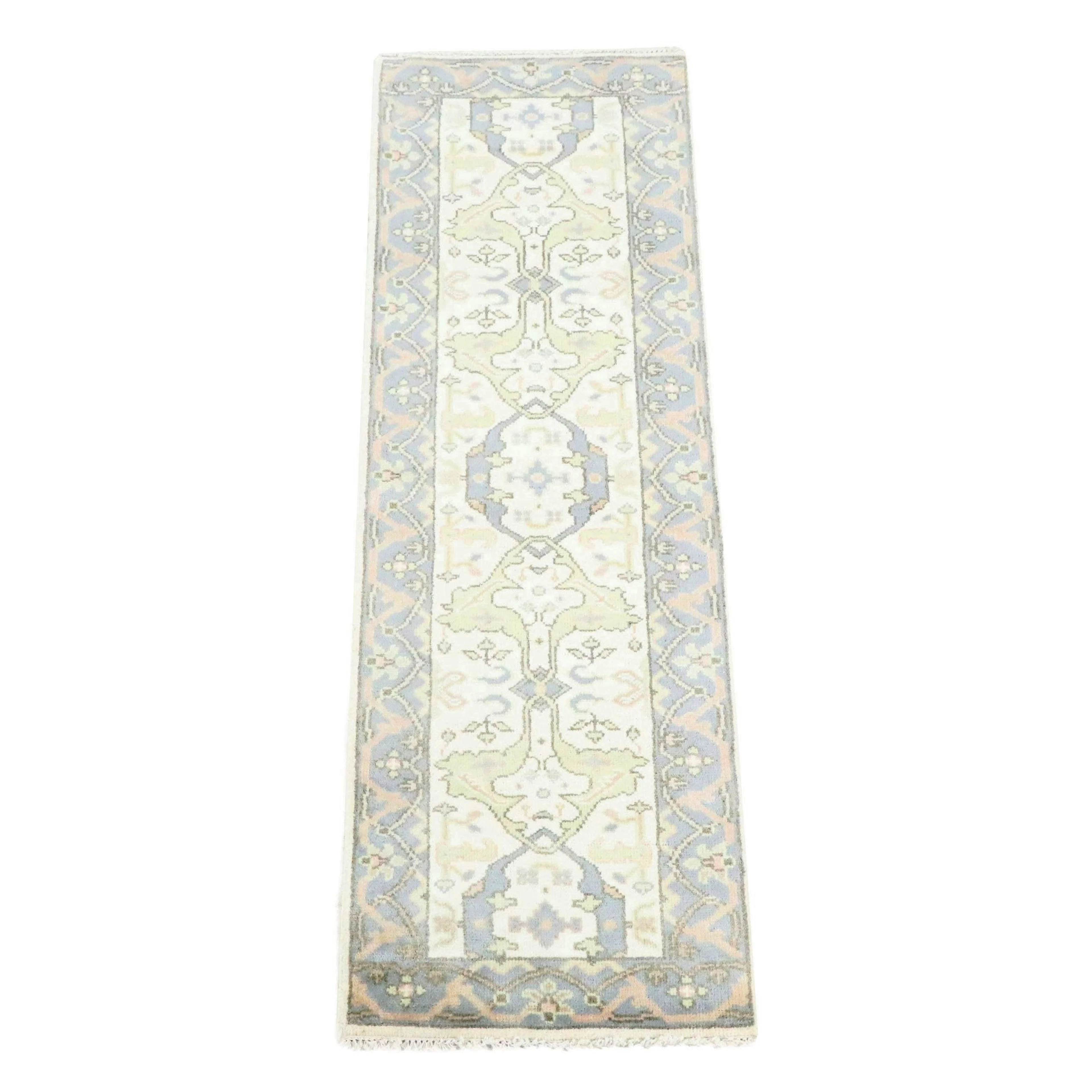 2'7 x 8'3 Hand-Knotted Pakistani Kazak Carpet Runner