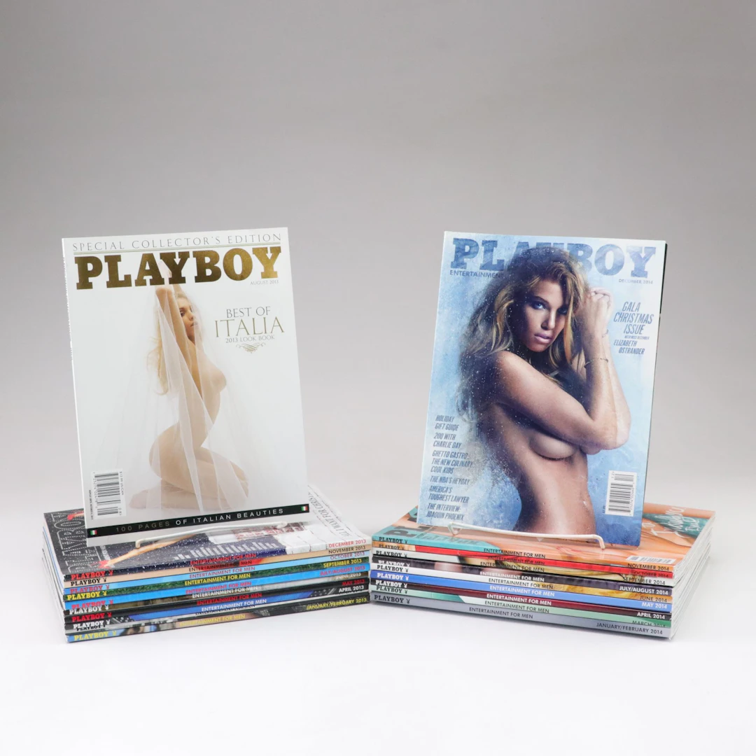 Collection of 2013 and 2014 "Playboy" Magazines