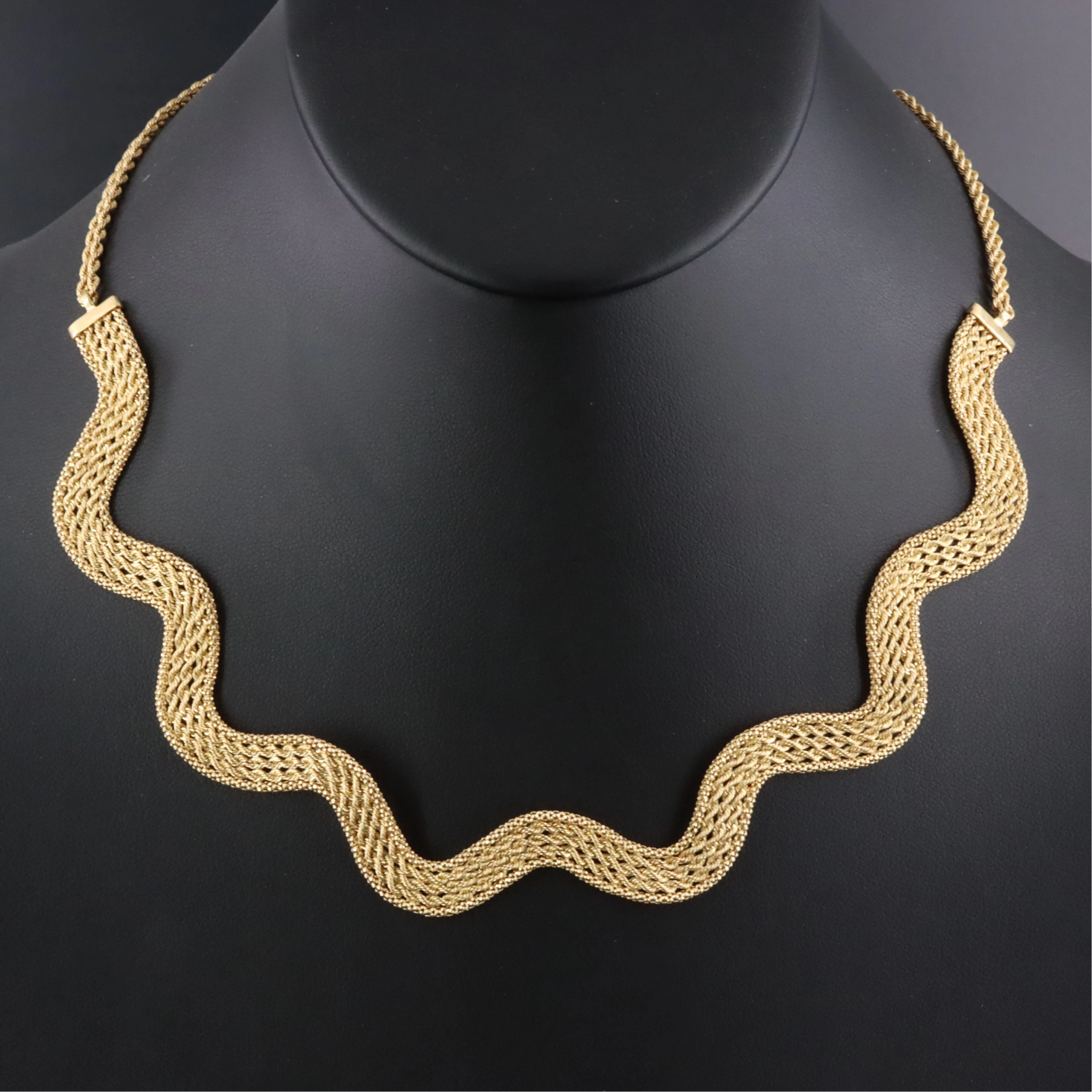 14K Serpentine Necklace