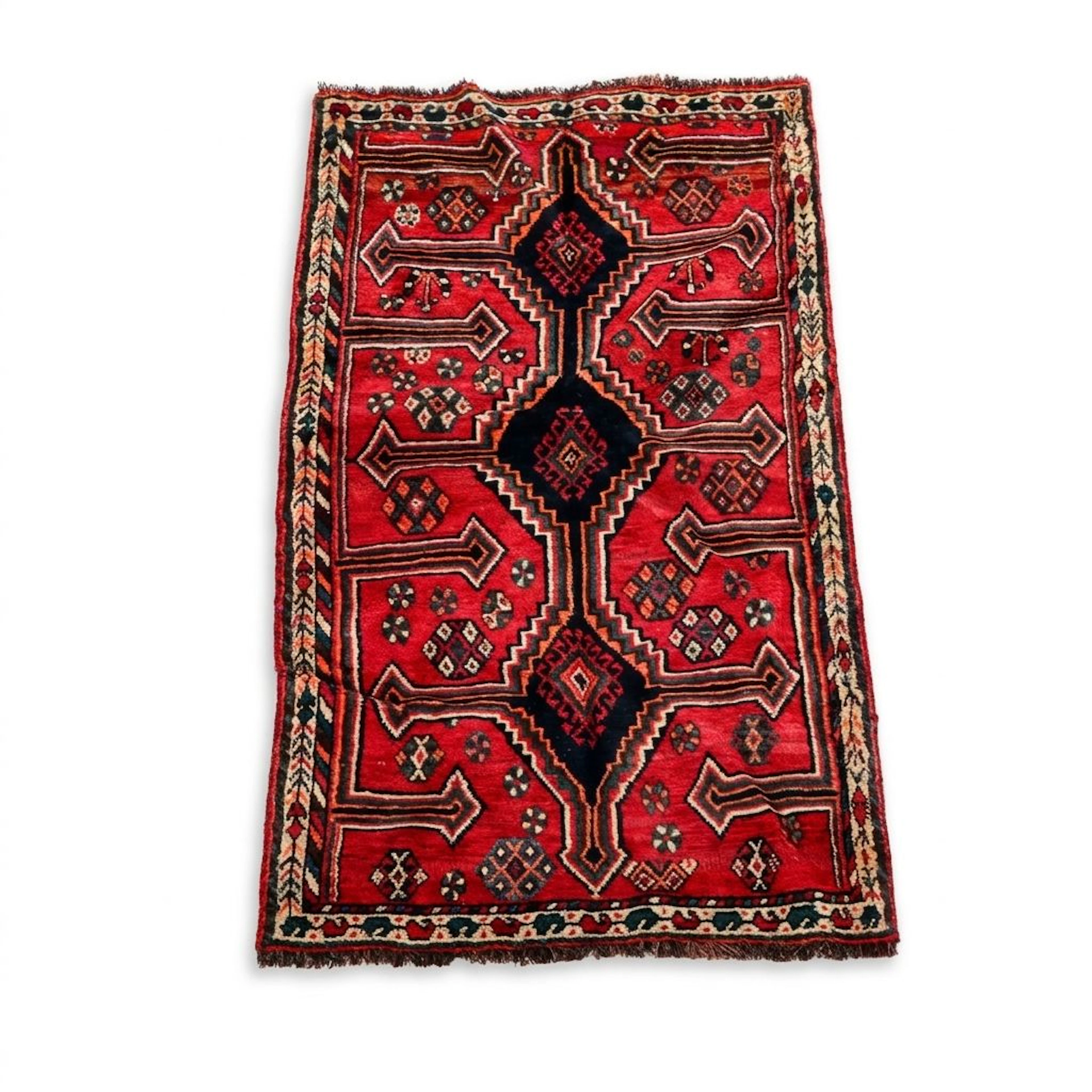 2'11 x 5'8 Hand-Knotted Persian Shiraz Accent Rug