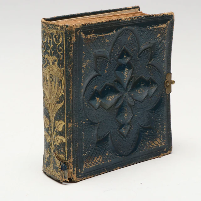 Leather Gem Tintype Portrait Album, 19th Century