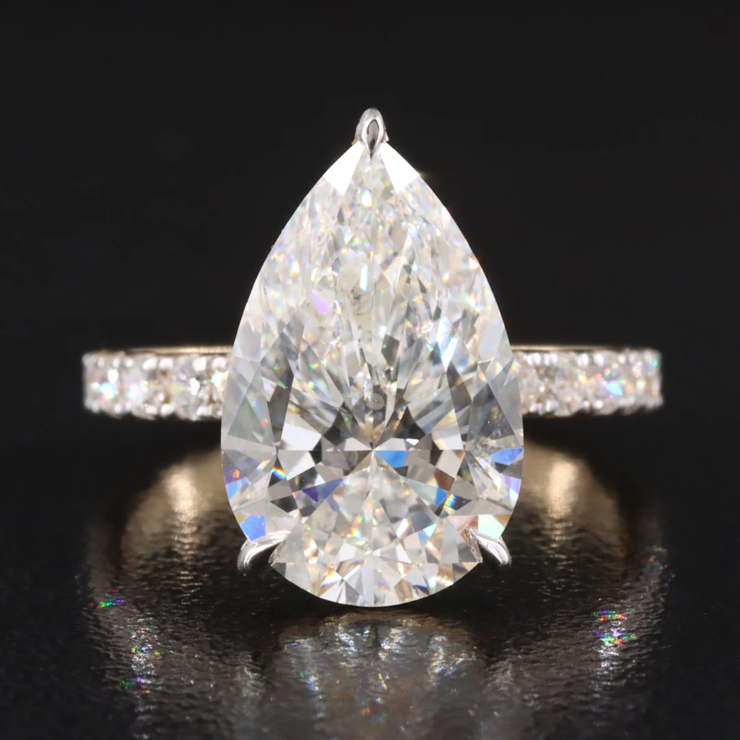 14K 5.47 CTW Lab Grown Diamond Ring with IGI Report