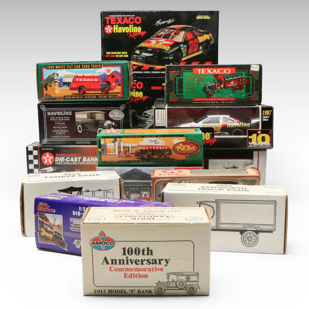 Ertl "1925 Delivery Truck" and Other Diecast Metal Coin Bank Vehicles