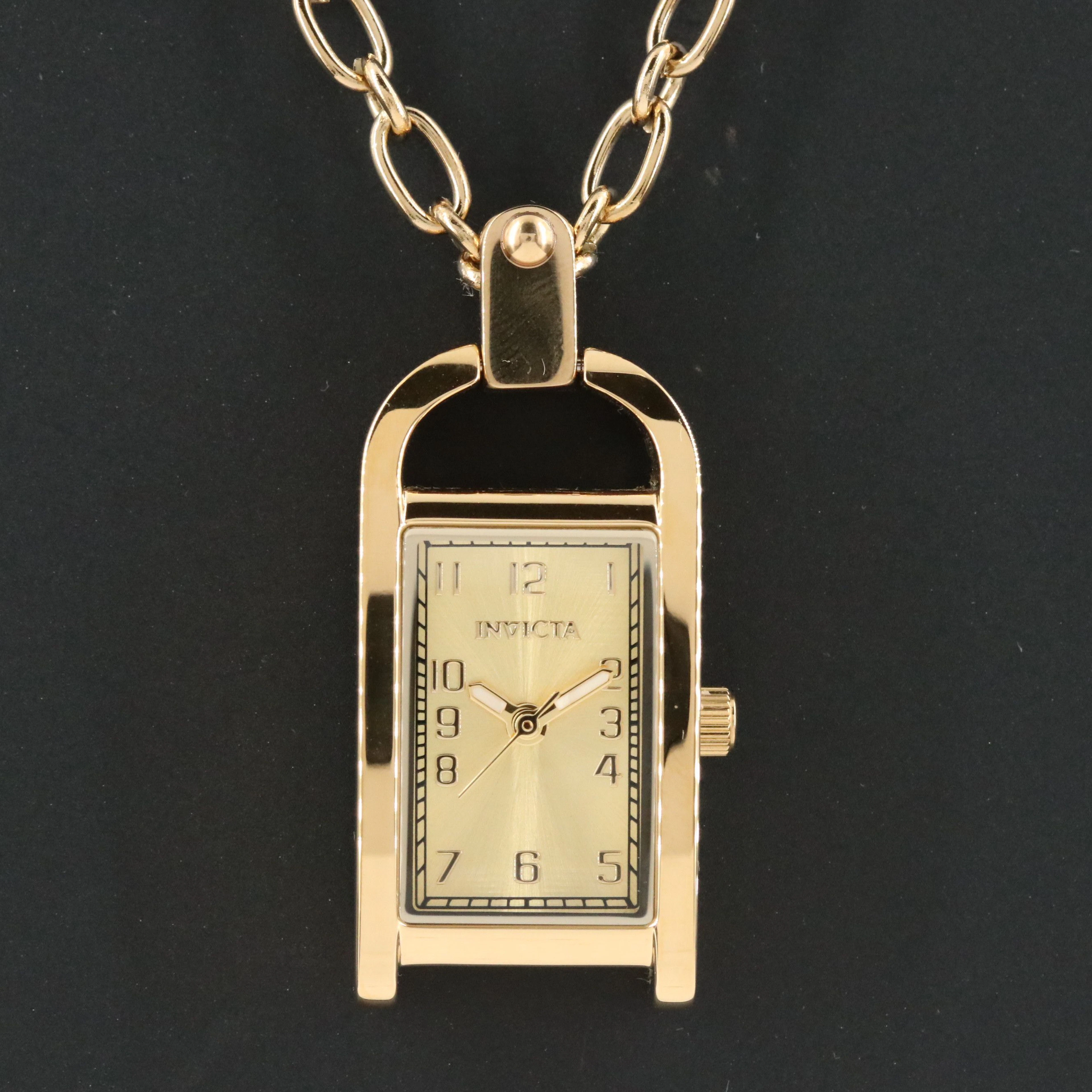 Invicta Mini Angel Gold-Tone Quartz Pendant Watch