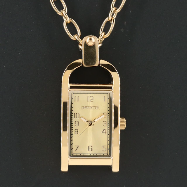 Invicta Mini Angel Gold-Tone Quartz Pendant Watch