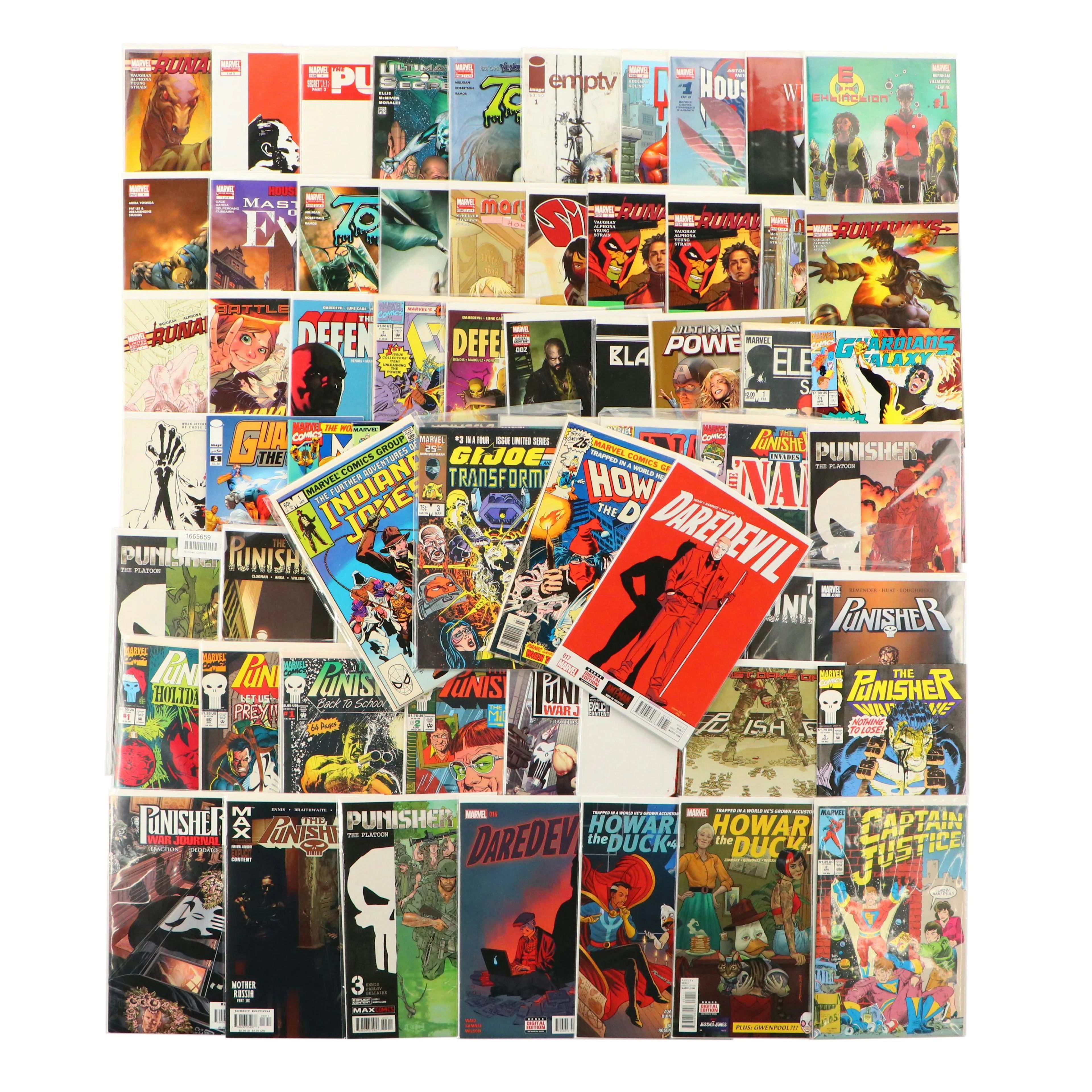 Modern Age Marvel Comics Including "Howard the Duck," "Daredevil," and More