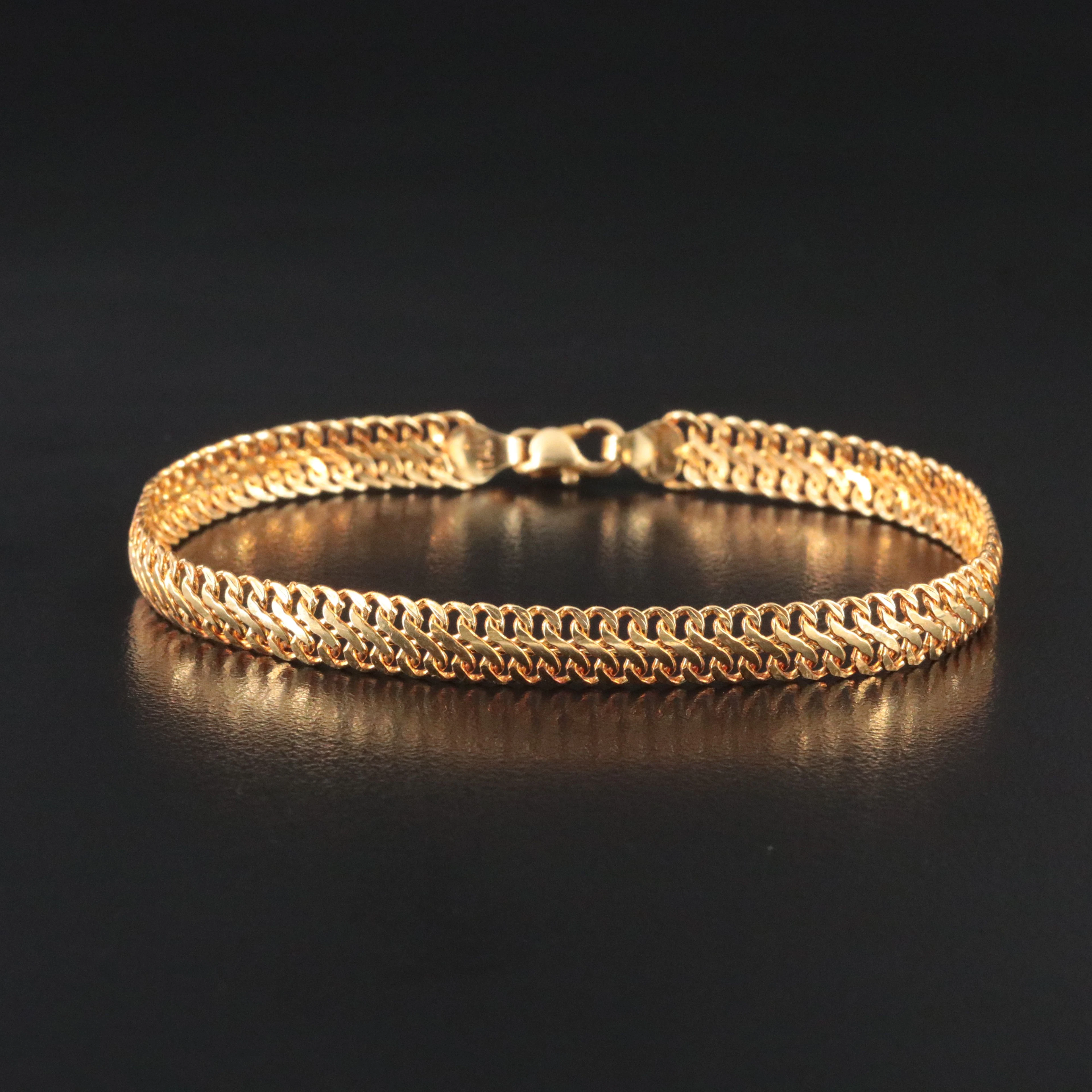 14K Fancy Link Bracelet