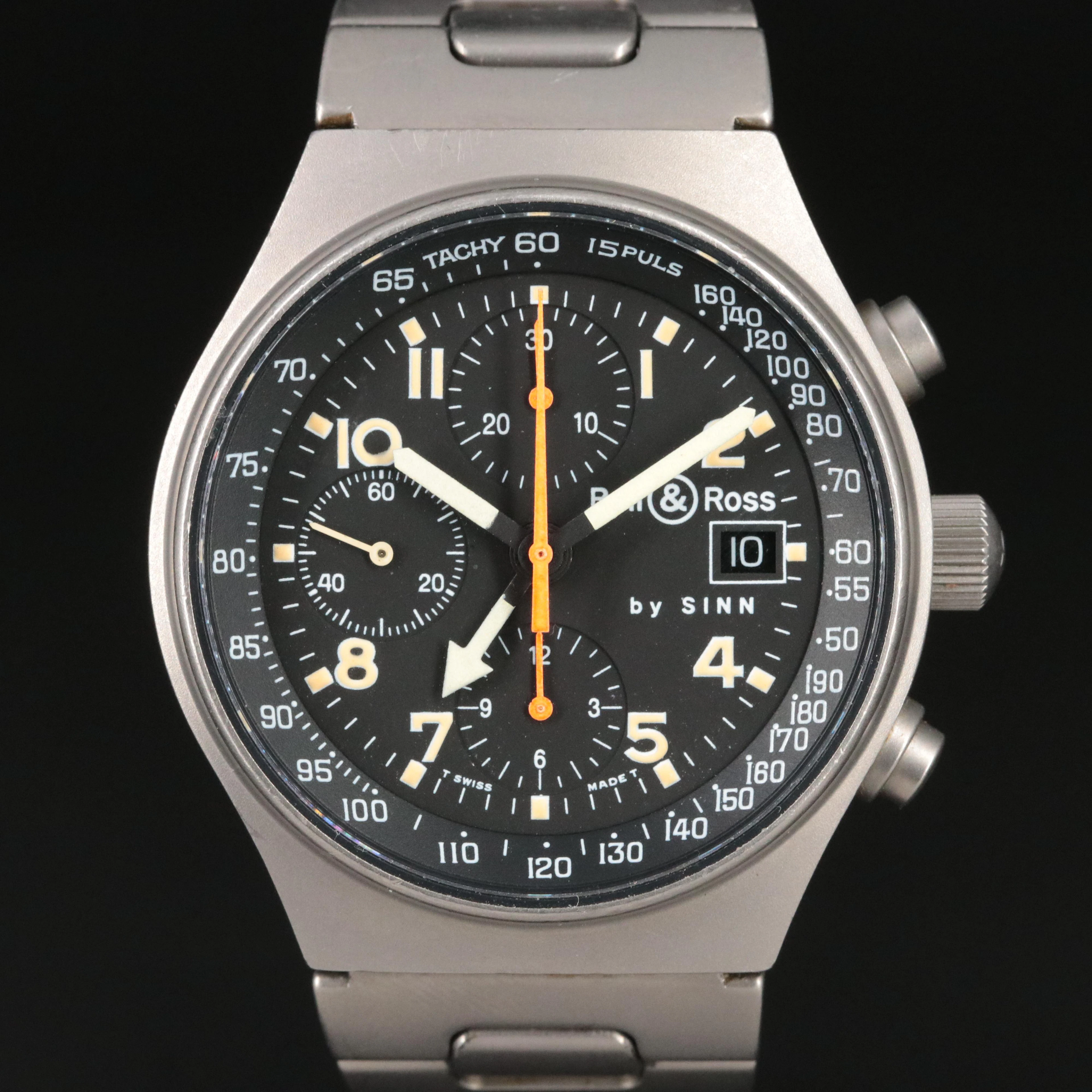 Bell & Ross by Sinn Chronograph Titanium Date Watch