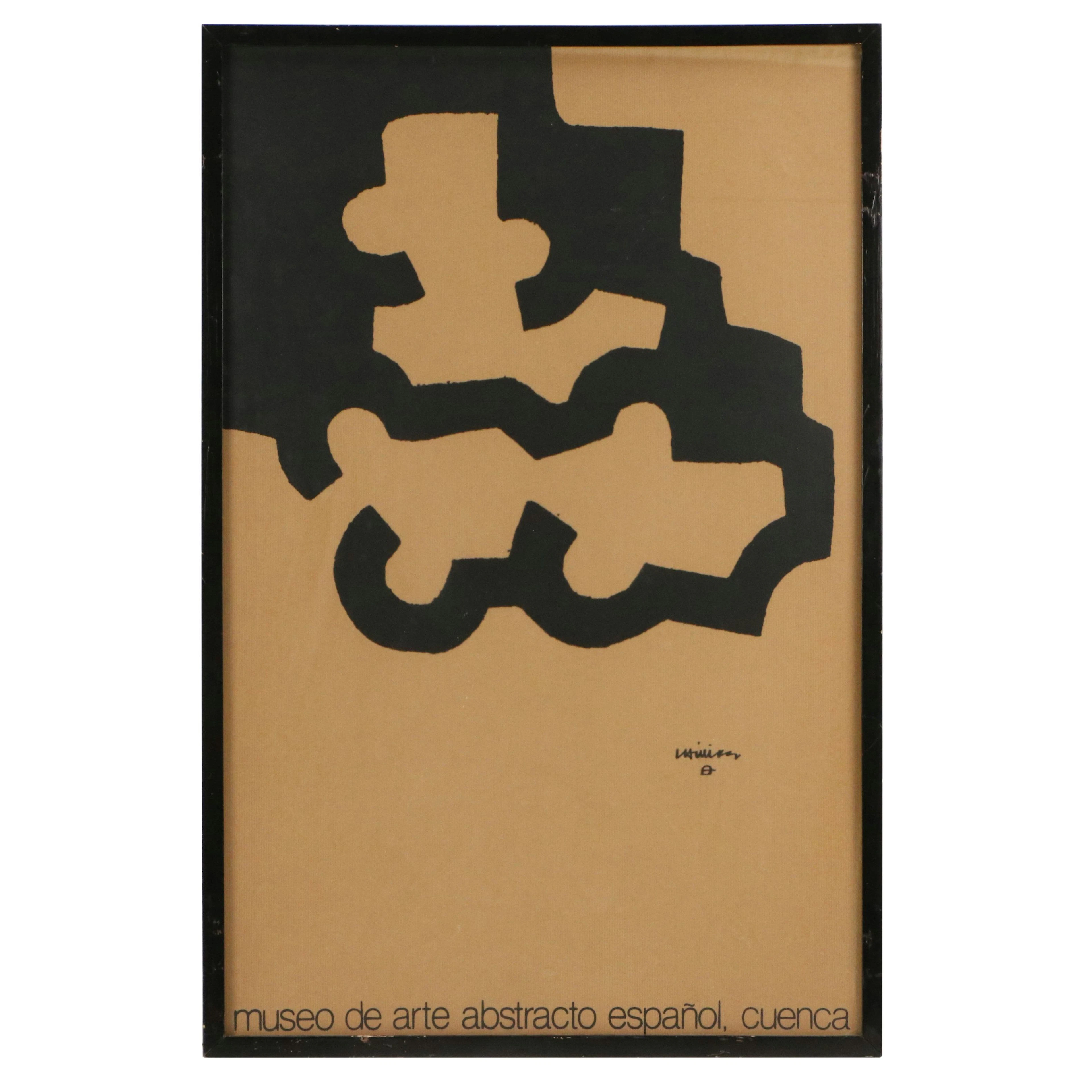 Exhibition Poster Serigraph After Eduardo Chillida, Circa 1982