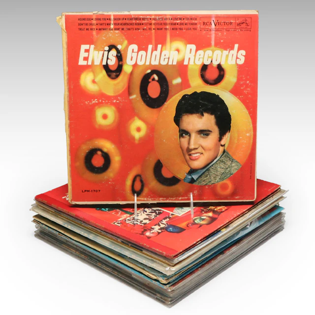 "Country Music," "A Date with Elvis," and More Elvis Vinyl Record Albums