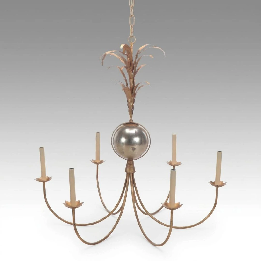 Chapman & Myers for Visual Comfort & Co. "Gramercy" Six-Arm Chandelier