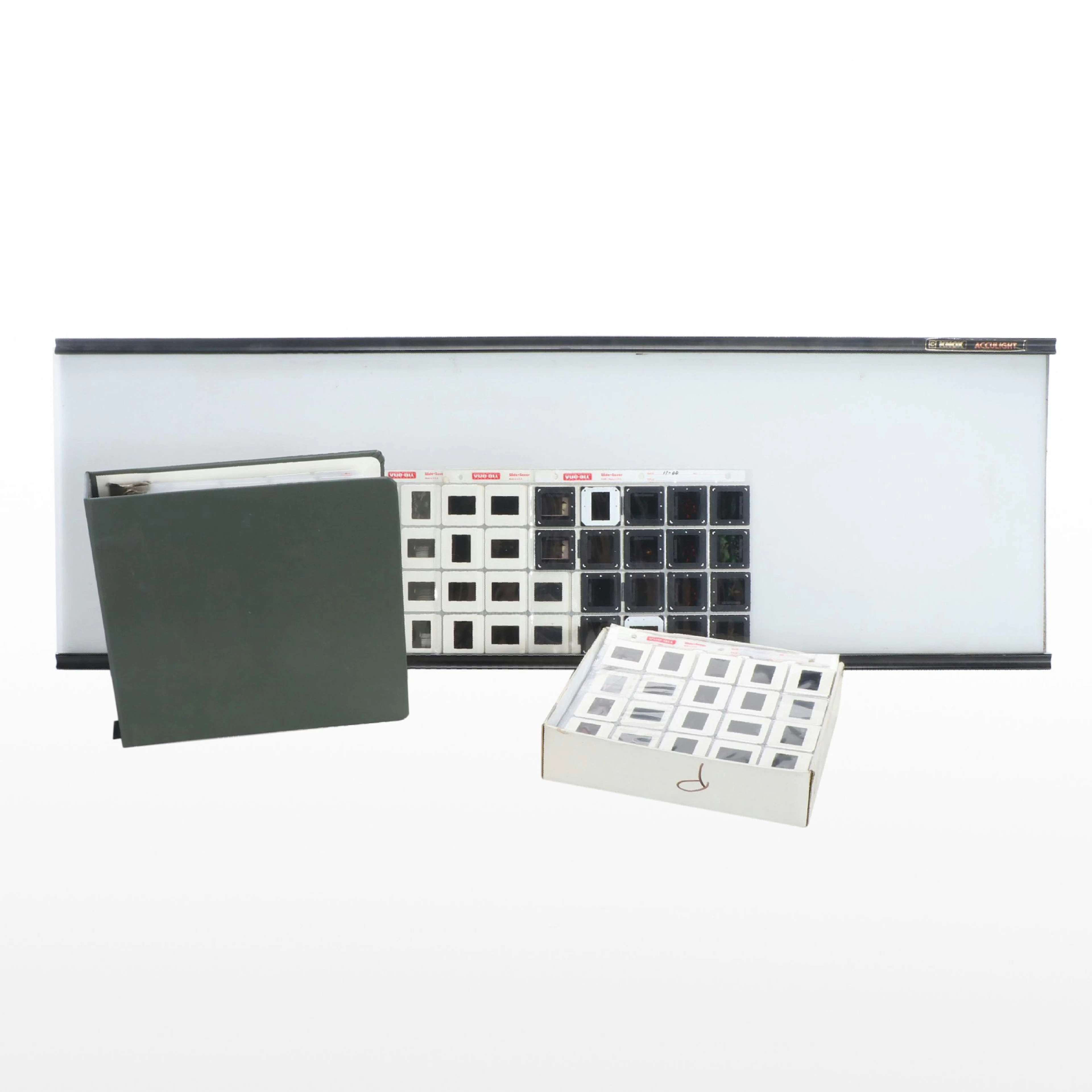 Art History and Landscape Photo Film Slides with Knox Acculight Lightbox