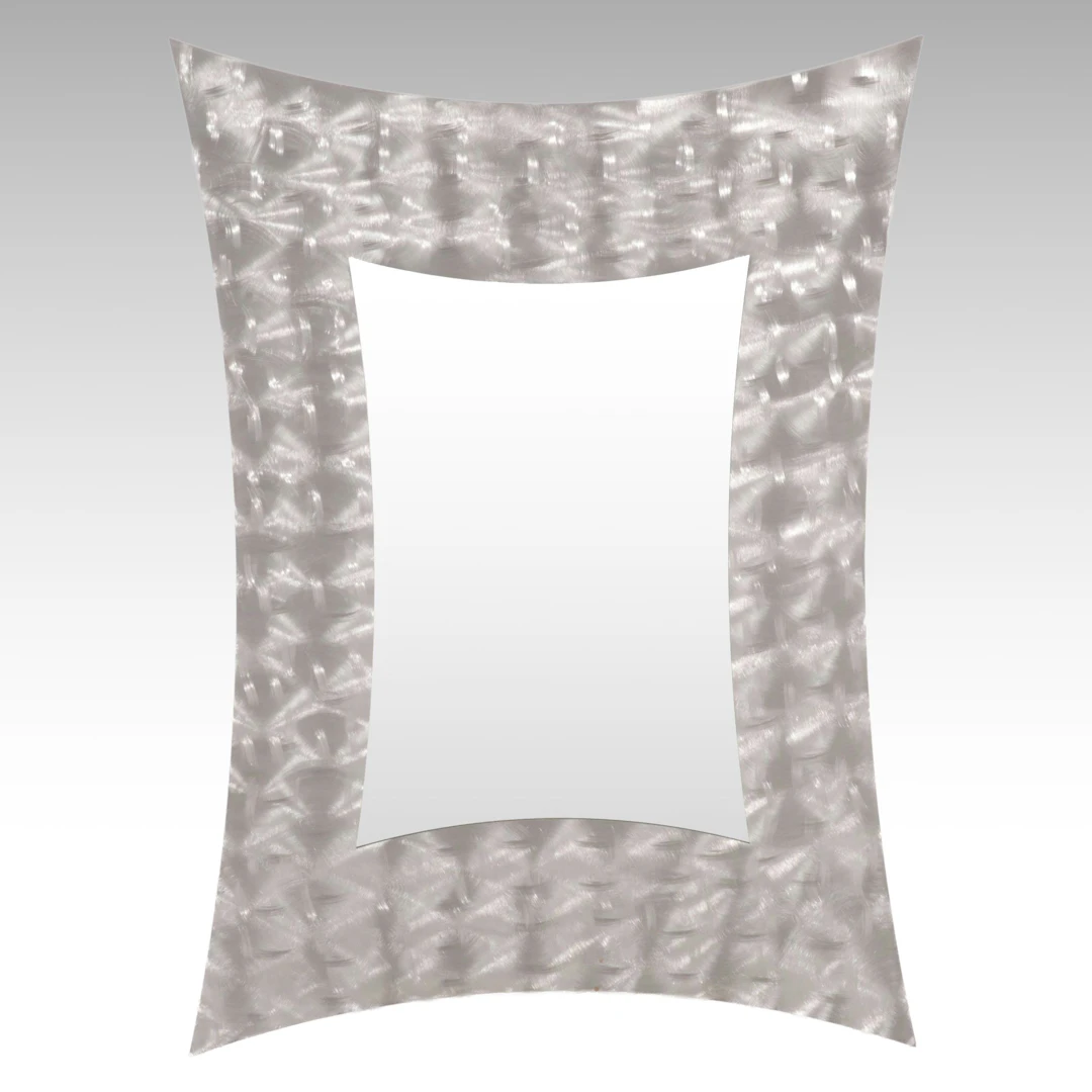 Abstract Modern Textures Metal Wall Mirror