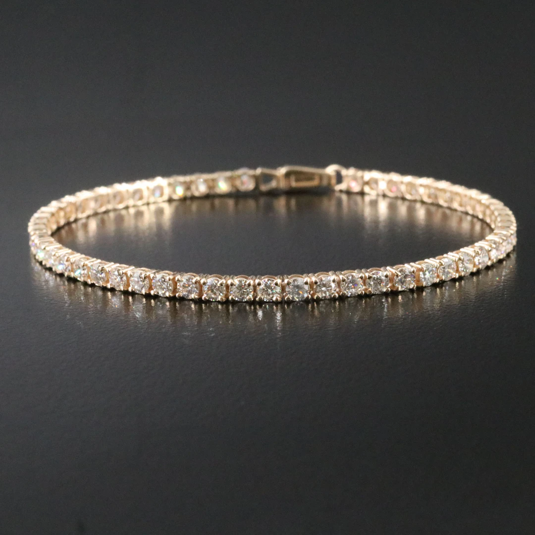 14K 3.90 CTW Diamond Line Bracelet