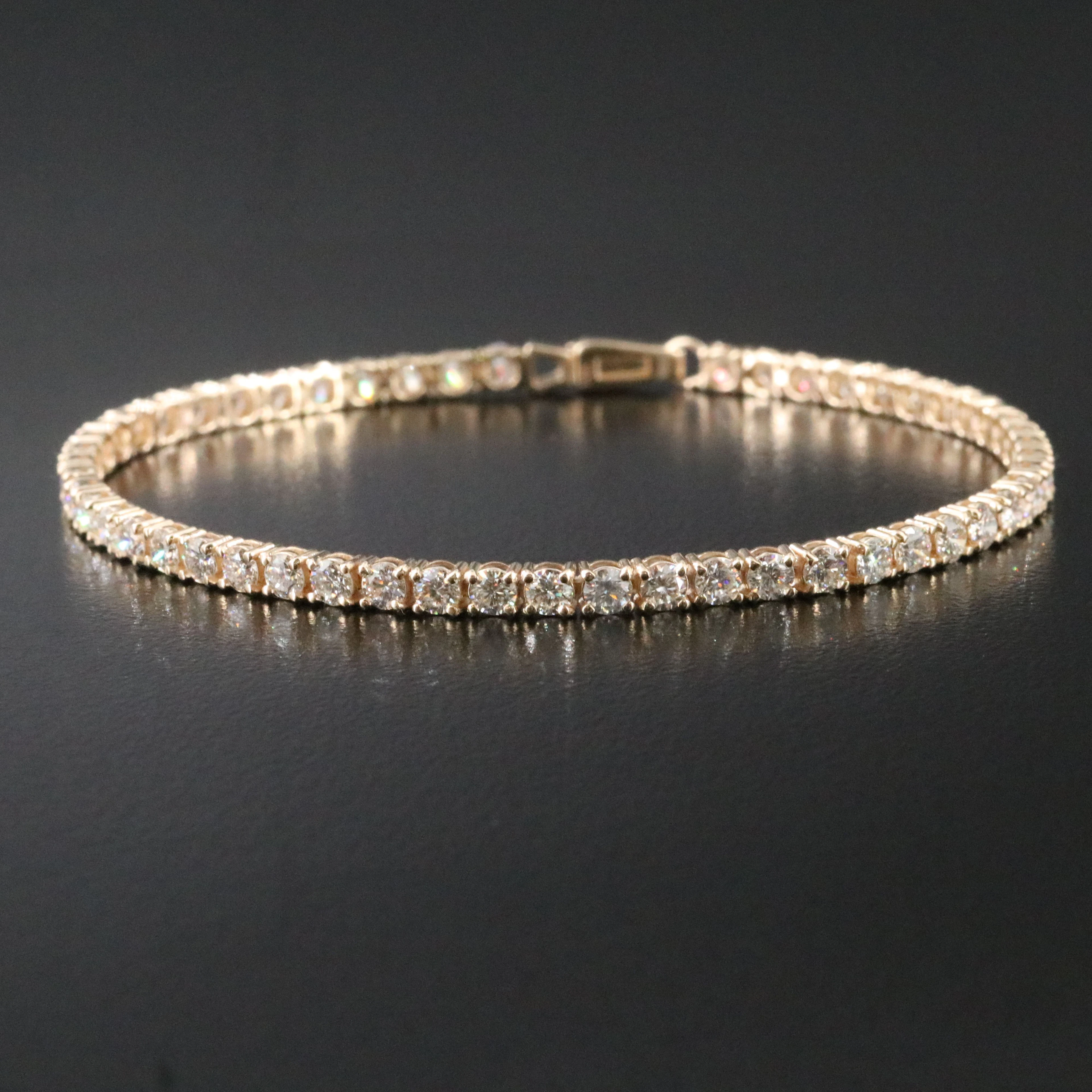 14K 3.90 CTW Diamond Line Bracelet