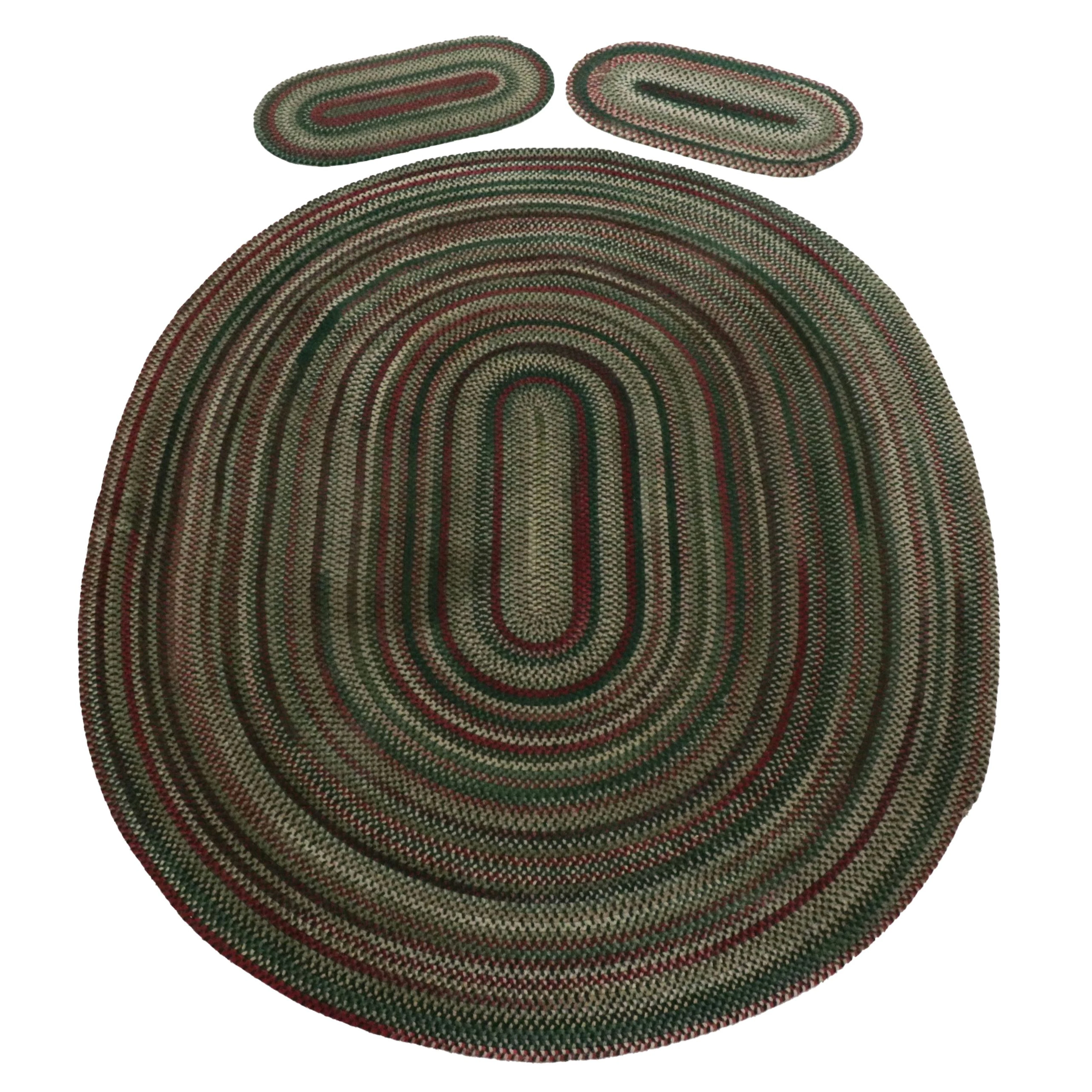 Oval Braided Wool Area and Accent Rugs