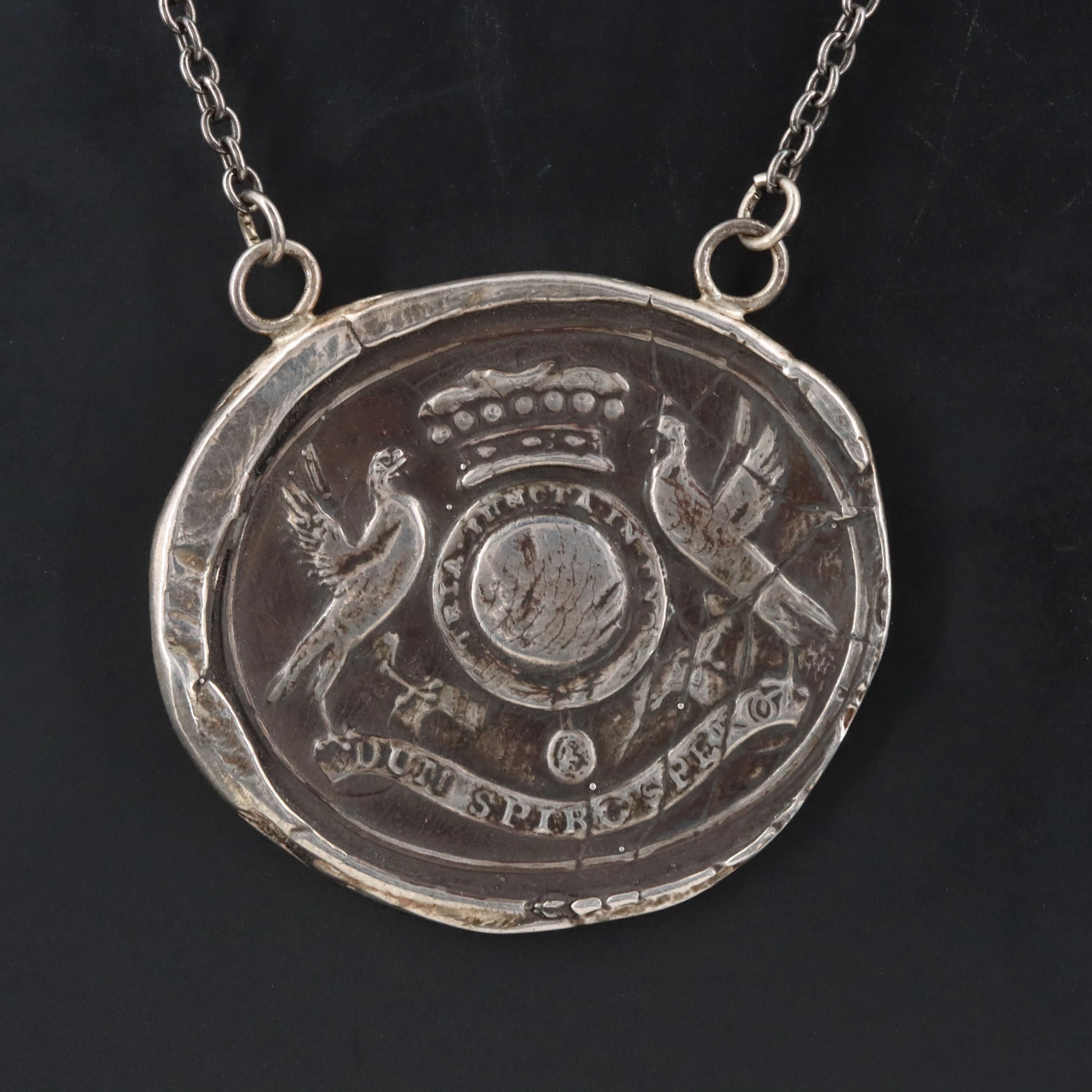 Pyrrha Sterling "Dum Spiro Spero" Hope Necklace