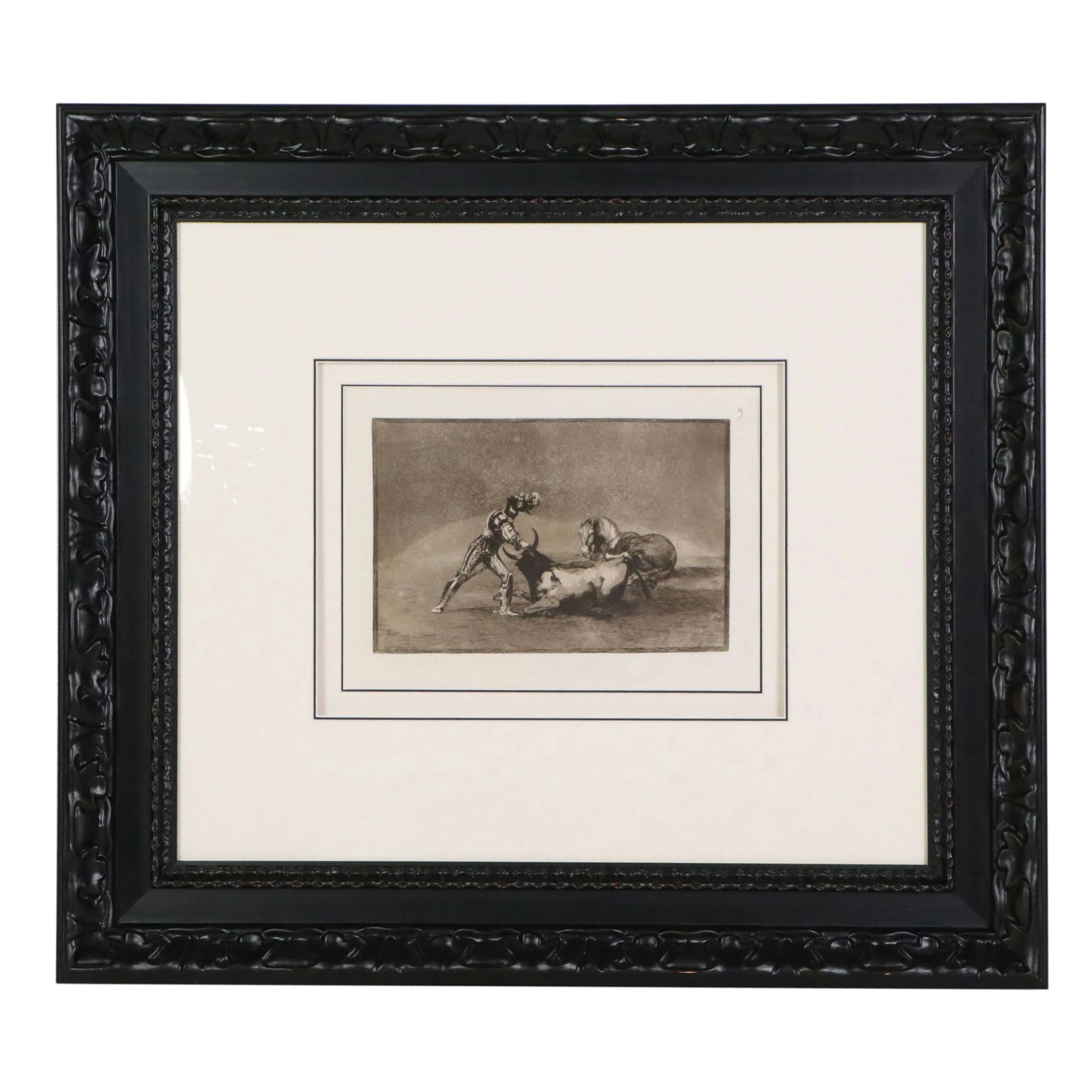 Etching After Francisco de Goya from "La Tauromaquia," 1876