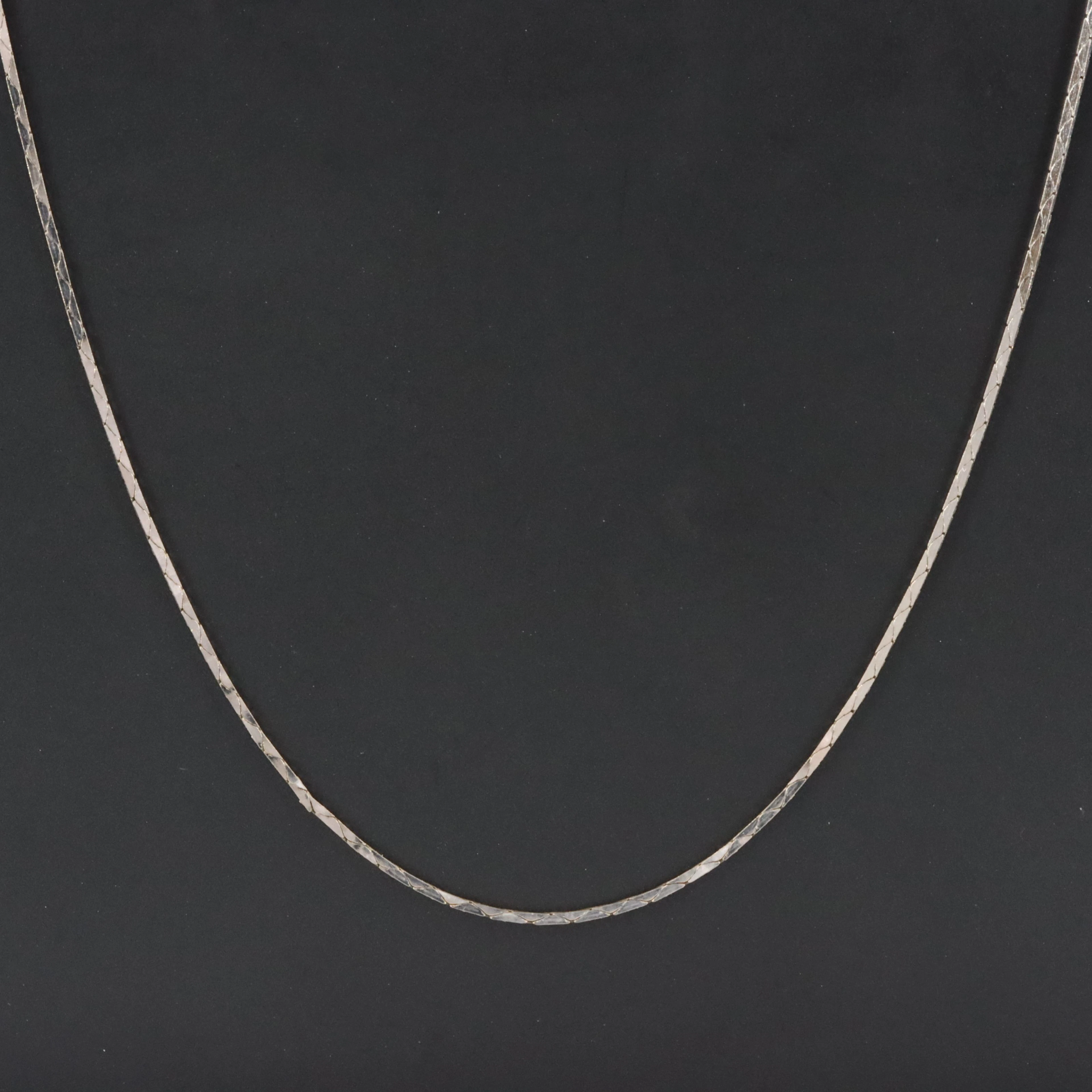 Italian 14K Cobra Chain Necklace