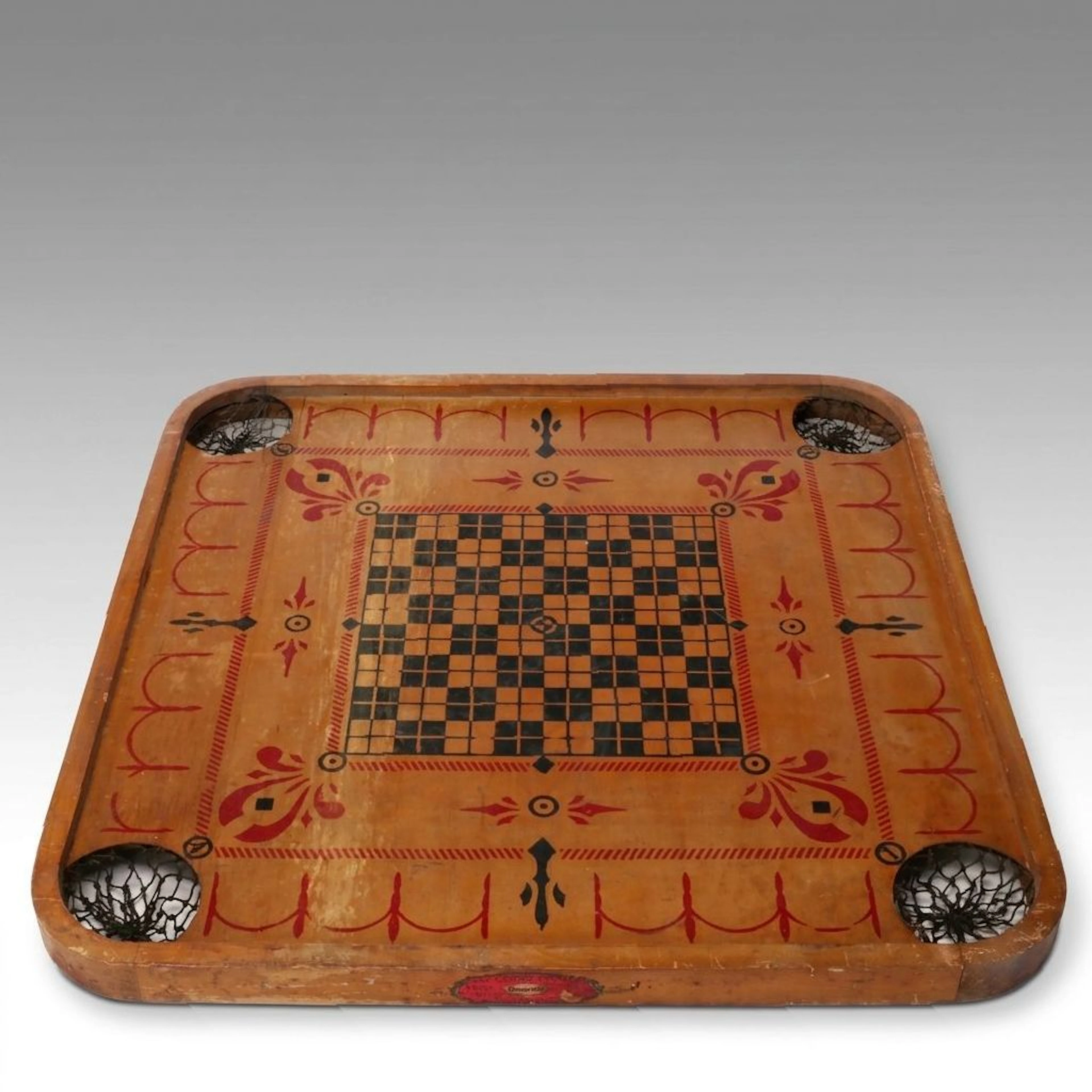 The Carrom Company "No. 1 Archarena" Parlor Game Board, Early 20th Century
